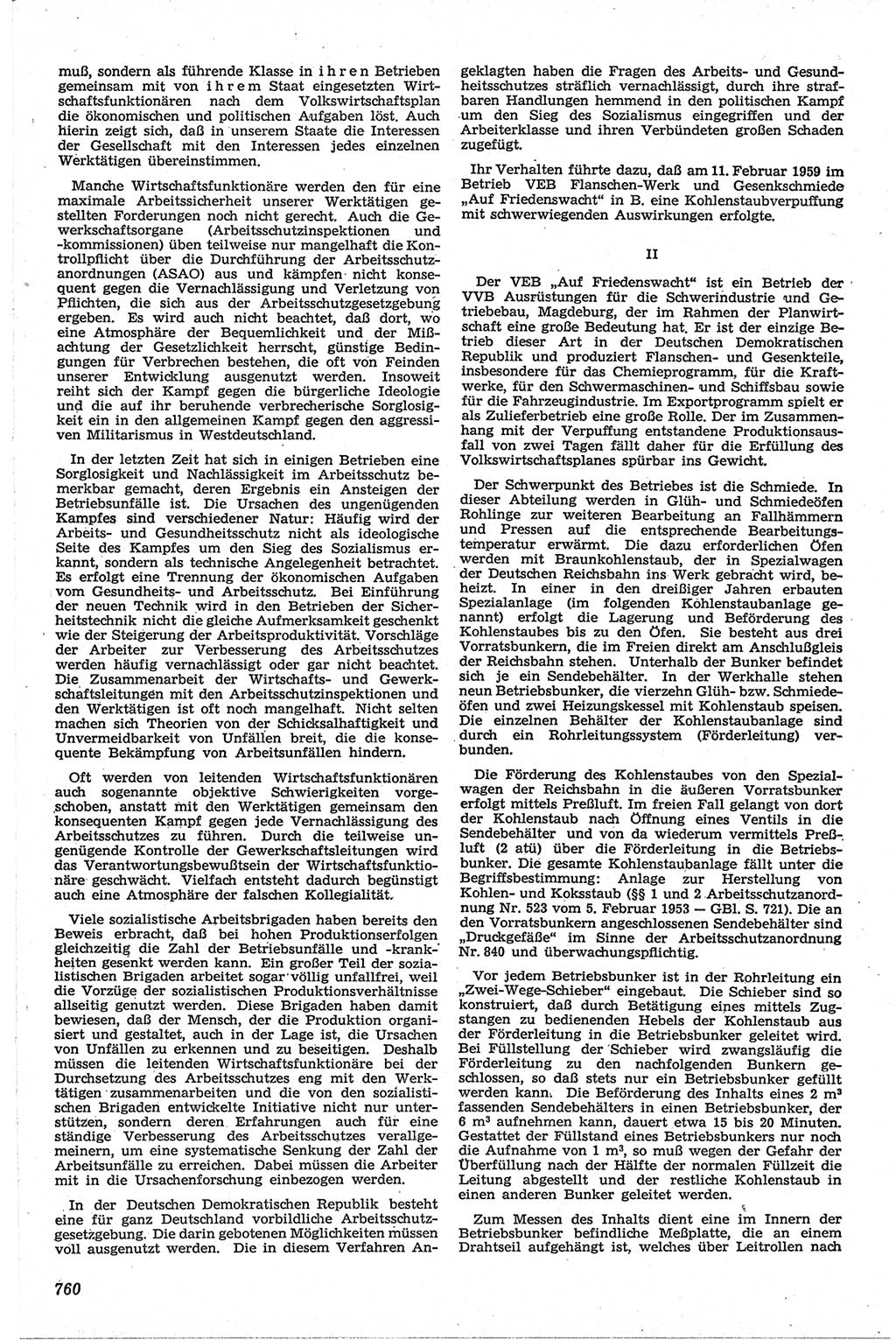 Neue Justiz (NJ), Zeitschrift für Recht und Rechtswissenschaft [Deutsche Demokratische Republik (DDR)], 13. Jahrgang 1959, Seite 760 (NJ DDR 1959, S. 760)