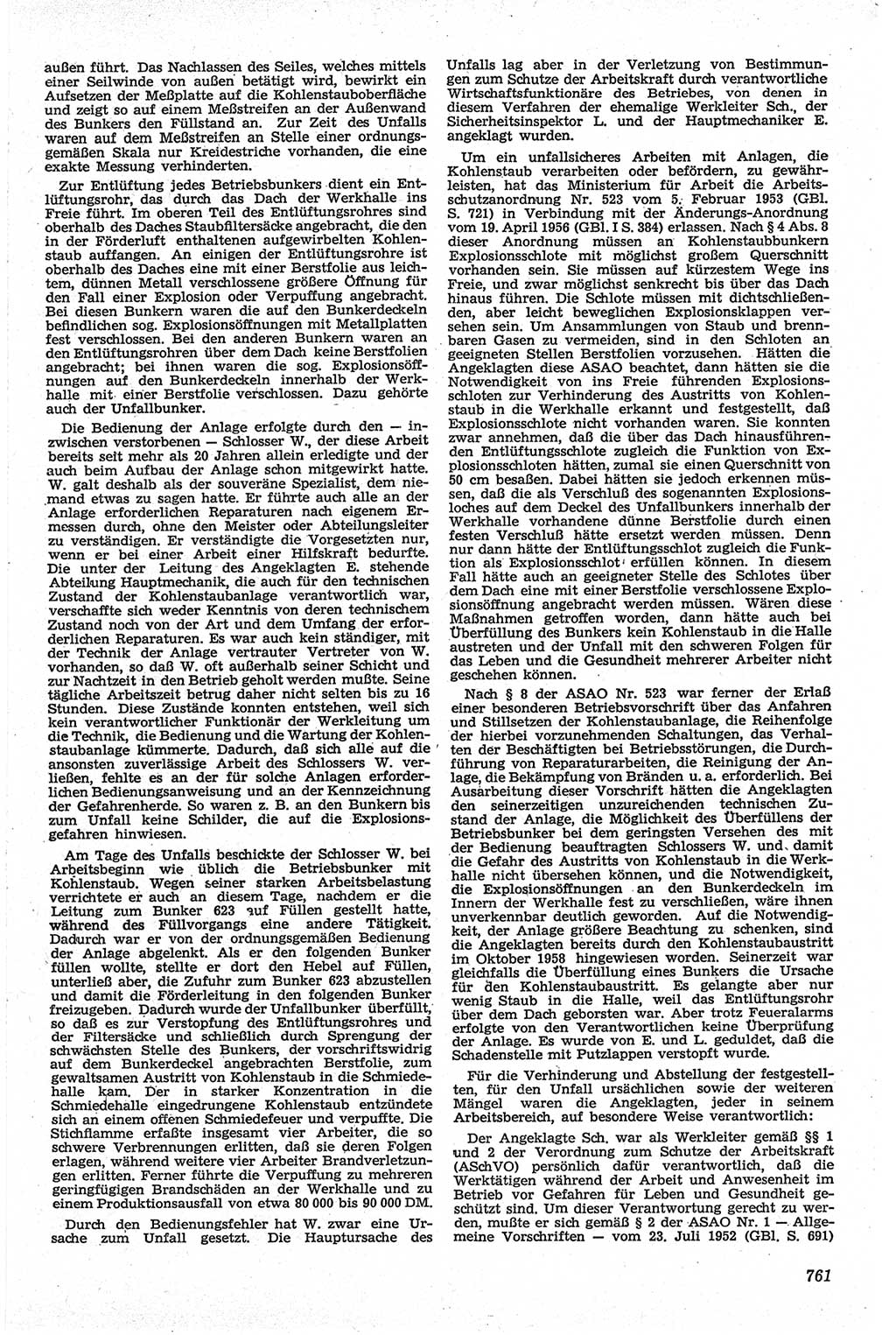 Neue Justiz (NJ), Zeitschrift für Recht und Rechtswissenschaft [Deutsche Demokratische Republik (DDR)], 13. Jahrgang 1959, Seite 761 (NJ DDR 1959, S. 761)