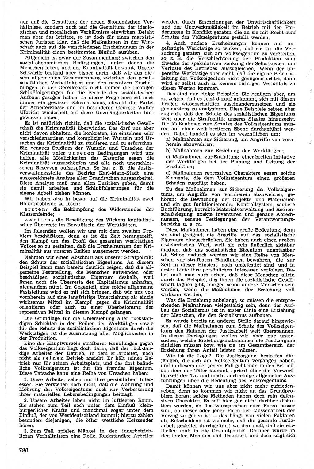 Neue Justiz (NJ), Zeitschrift für Recht und Rechtswissenschaft [Deutsche Demokratische Republik (DDR)], 13. Jahrgang 1959, Seite 790 (NJ DDR 1959, S. 790)