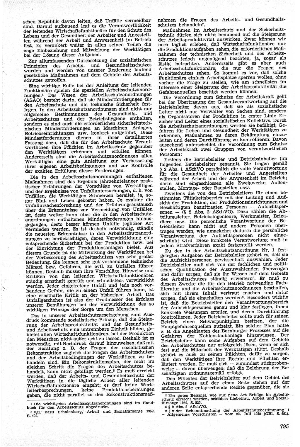 Neue Justiz (NJ), Zeitschrift für Recht und Rechtswissenschaft [Deutsche Demokratische Republik (DDR)], 13. Jahrgang 1959, Seite 795 (NJ DDR 1959, S. 795)