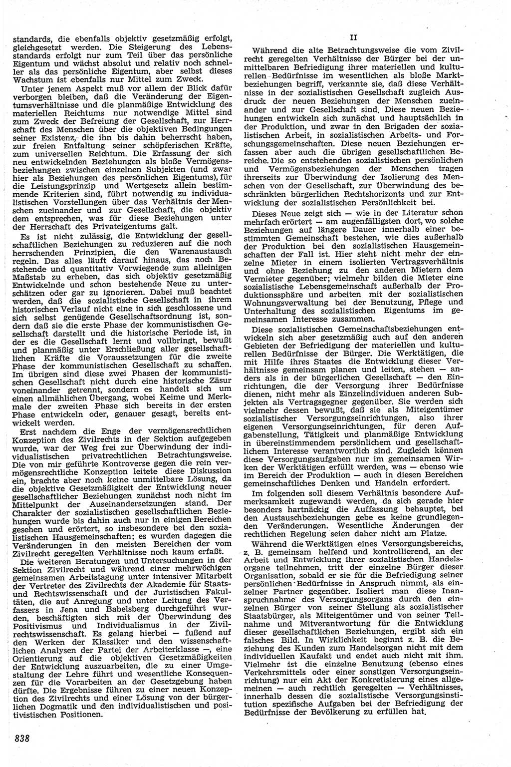 Neue Justiz (NJ), Zeitschrift für Recht und Rechtswissenschaft [Deutsche Demokratische Republik (DDR)], 13. Jahrgang 1959, Seite 838 (NJ DDR 1959, S. 838)