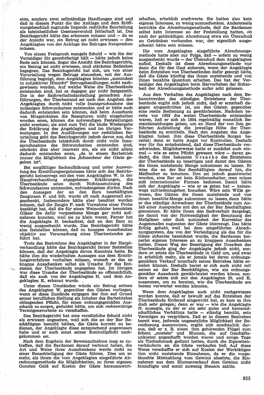 Neue Justiz (NJ), Zeitschrift für Recht und Rechtswissenschaft [Deutsche Demokratische Republik (DDR)], 13. Jahrgang 1959, Seite 855 (NJ DDR 1959, S. 855)
