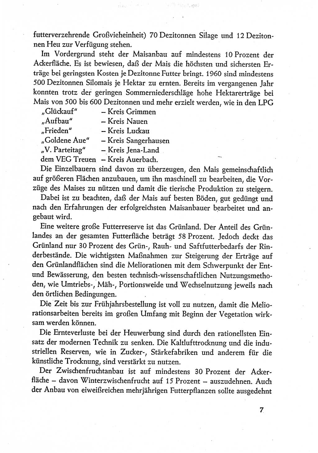 Dokumente der Sozialistischen Einheitspartei Deutschlands (SED) [Deutsche Demokratische Republik (DDR)] 1960-1961, Seite 7 (Dok. SED DDR 1960-1961, S. 7)