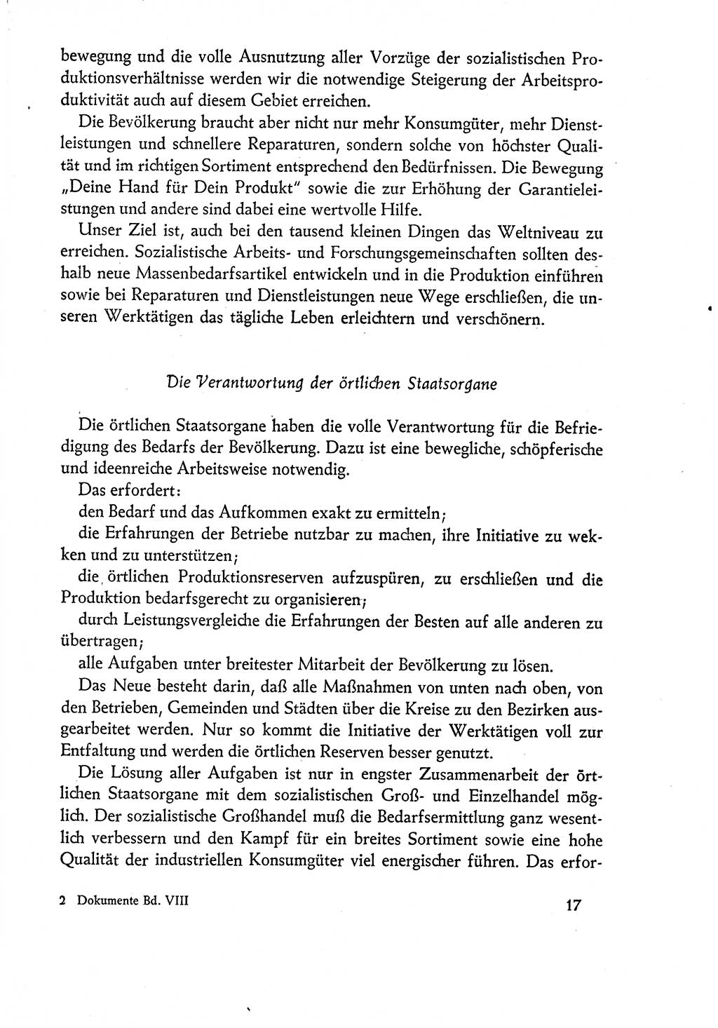 Dokumente der Sozialistischen Einheitspartei Deutschlands (SED) [Deutsche Demokratische Republik (DDR)] 1960-1961, Seite 17 (Dok. SED DDR 1960-1961, S. 17)