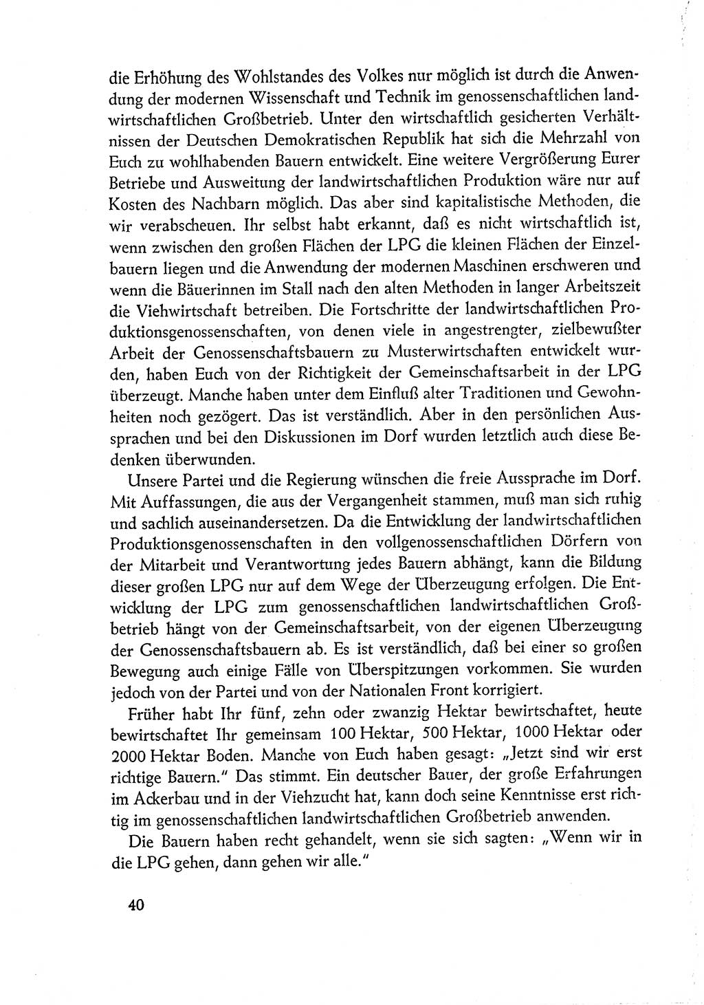 Dokumente der Sozialistischen Einheitspartei Deutschlands (SED) [Deutsche Demokratische Republik (DDR)] 1960-1961, Seite 40 (Dok. SED DDR 1960-1961, S. 40)