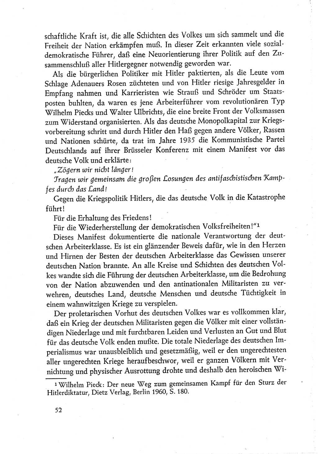 Dokumente der Sozialistischen Einheitspartei Deutschlands (SED) [Deutsche Demokratische Republik (DDR)] 1960-1961, Seite 52 (Dok. SED DDR 1960-1961, S. 52)