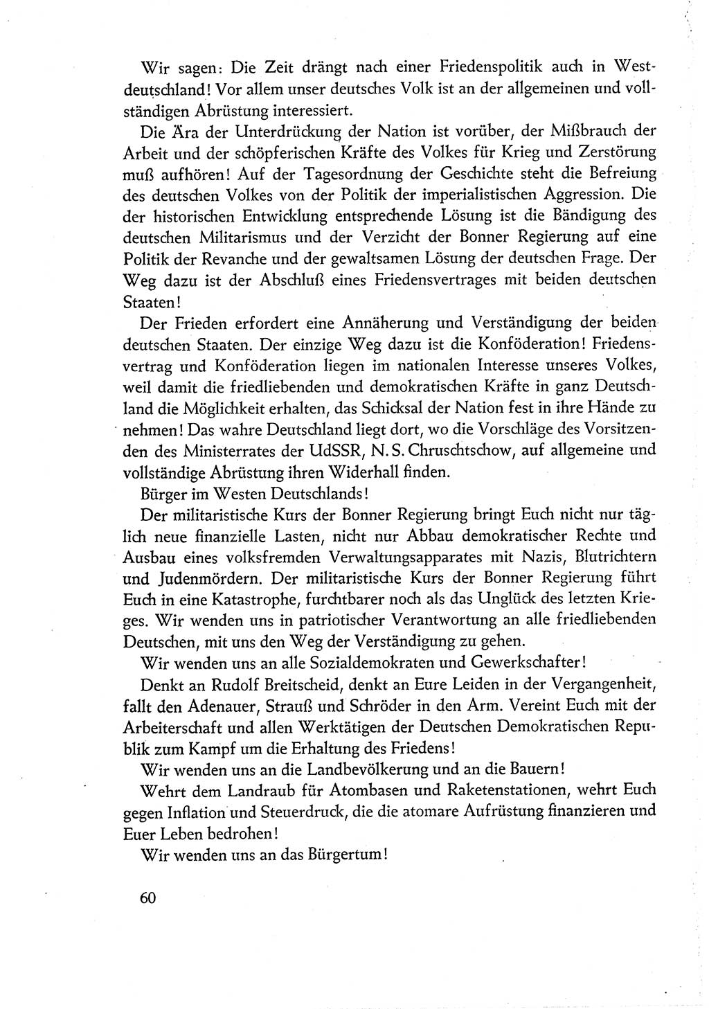 Dokumente der Sozialistischen Einheitspartei Deutschlands (SED) [Deutsche Demokratische Republik (DDR)] 1960-1961, Seite 60 (Dok. SED DDR 1960-1961, S. 60)