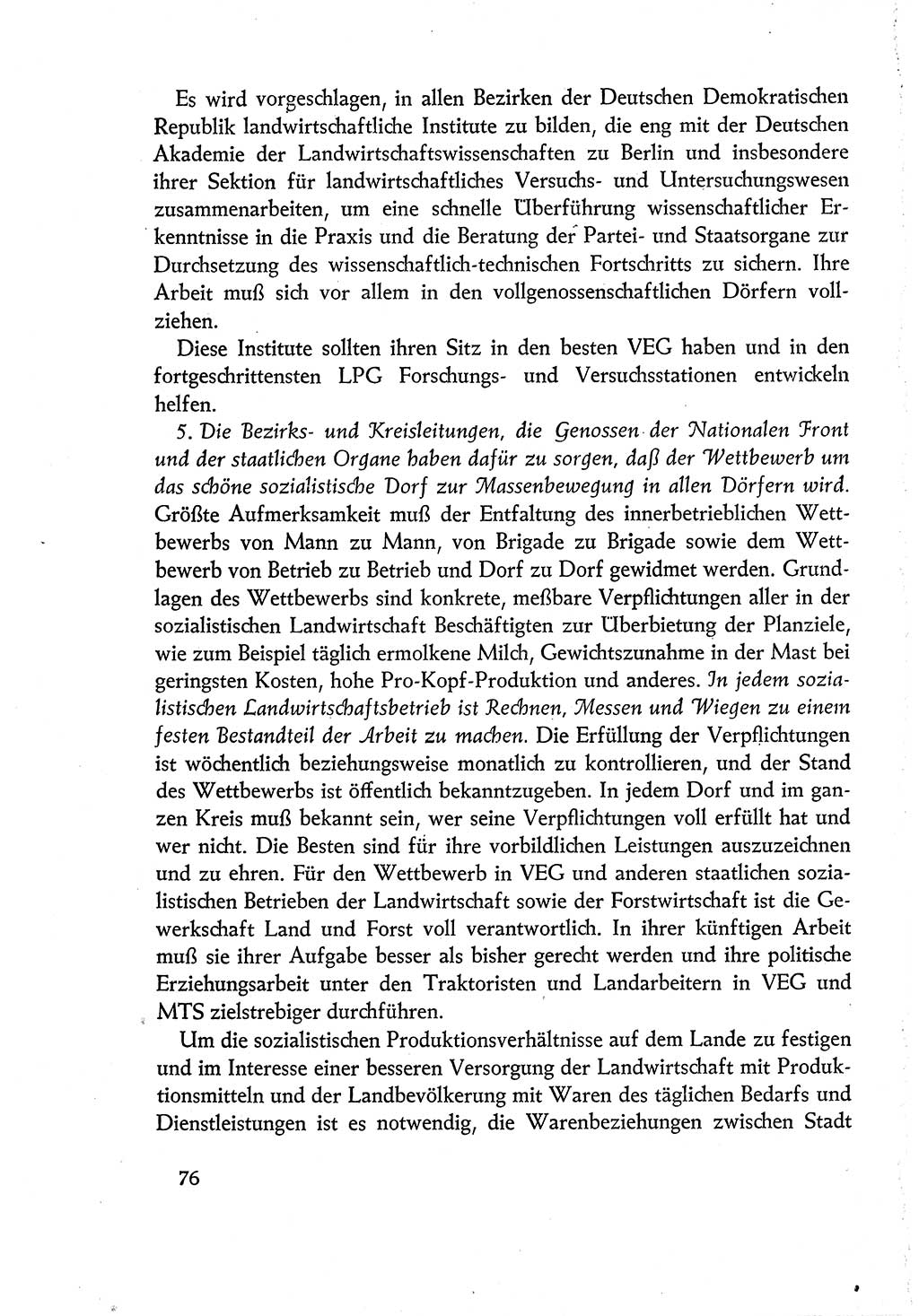 Dokumente der Sozialistischen Einheitspartei Deutschlands (SED) [Deutsche Demokratische Republik (DDR)] 1960-1961, Seite 76 (Dok. SED DDR 1960-1961, S. 76)
