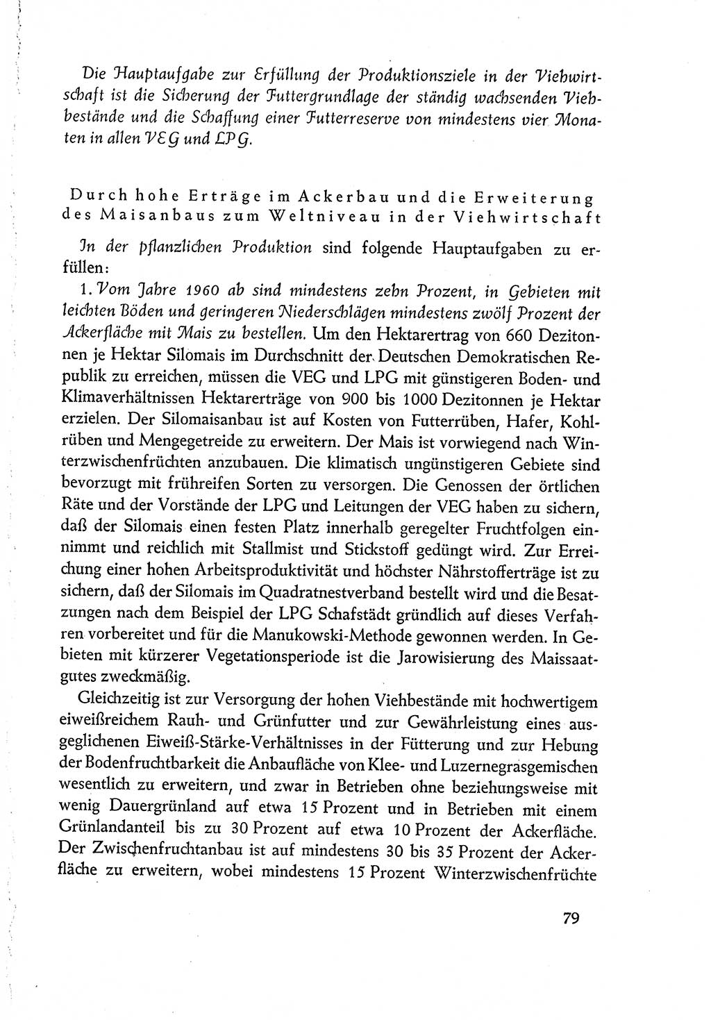 Dokumente der Sozialistischen Einheitspartei Deutschlands (SED) [Deutsche Demokratische Republik (DDR)] 1960-1961, Seite 79 (Dok. SED DDR 1960-1961, S. 79)
