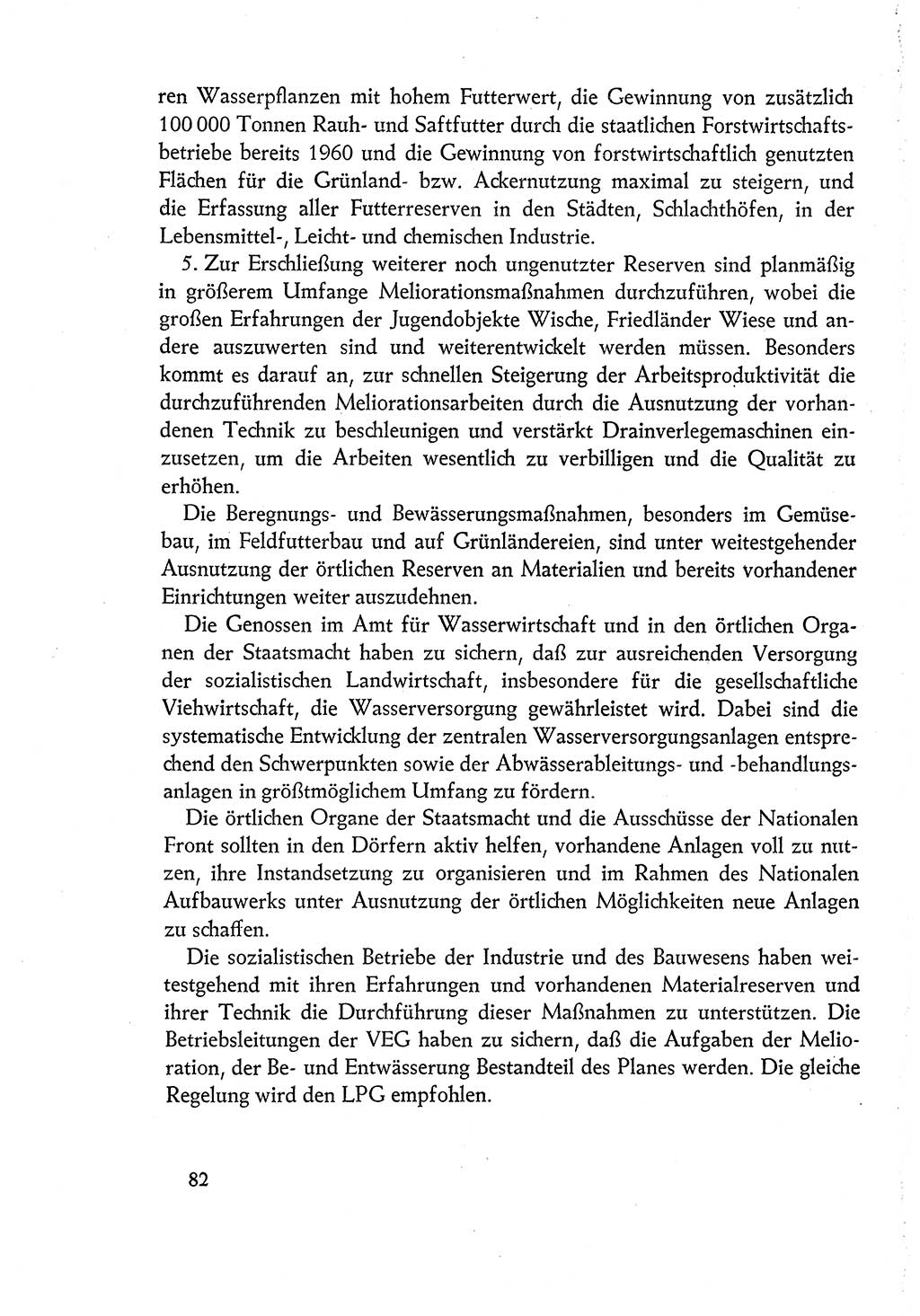 Dokumente der Sozialistischen Einheitspartei Deutschlands (SED) [Deutsche Demokratische Republik (DDR)] 1960-1961, Seite 82 (Dok. SED DDR 1960-1961, S. 82)