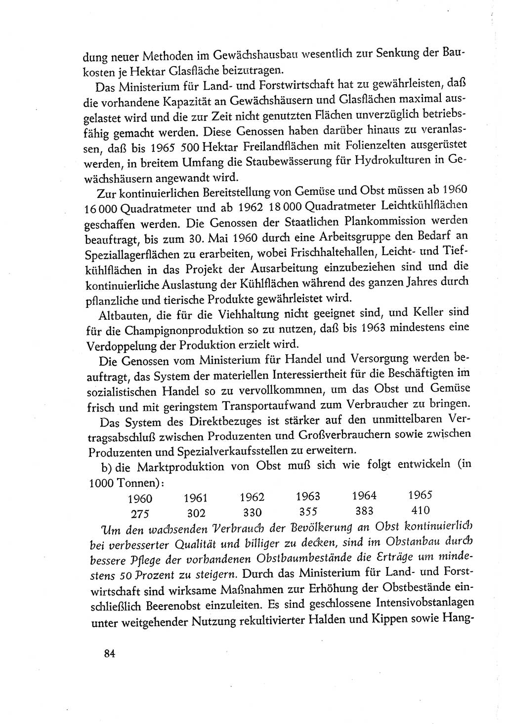 Dokumente der Sozialistischen Einheitspartei Deutschlands (SED) [Deutsche Demokratische Republik (DDR)] 1960-1961, Seite 84 (Dok. SED DDR 1960-1961, S. 84)