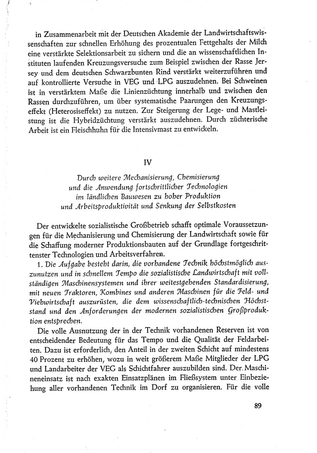 Dokumente der Sozialistischen Einheitspartei Deutschlands (SED) [Deutsche Demokratische Republik (DDR)] 1960-1961, Seite 89 (Dok. SED DDR 1960-1961, S. 89)