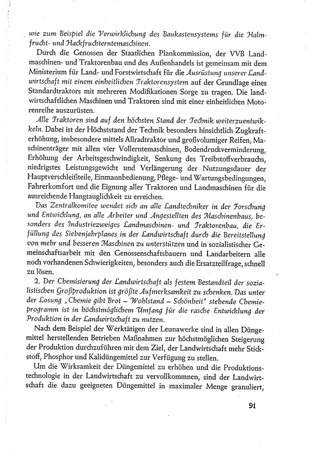 Dokumente der Sozialistischen Einheitspartei Deutschlands (SED) [Deutsche Demokratische Republik (DDR)] 1960-1961, Seite 91 (Dok. SED DDR 1960-1961, S. 91)