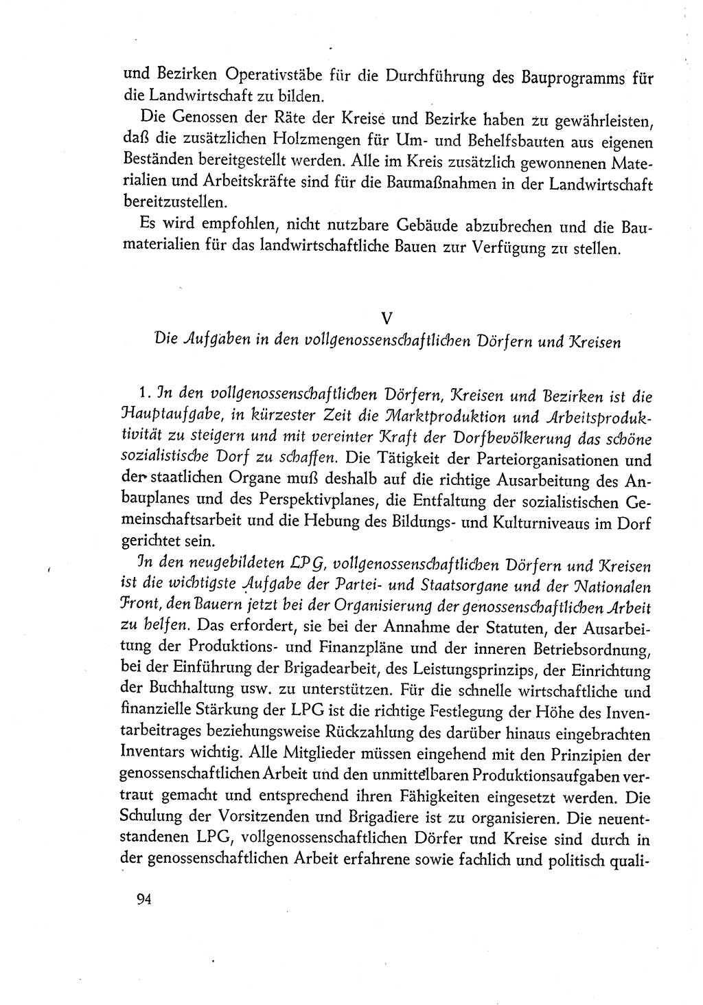 Dokumente der Sozialistischen Einheitspartei Deutschlands (SED) [Deutsche Demokratische Republik (DDR)] 1960-1961, Seite 94 (Dok. SED DDR 1960-1961, S. 94)