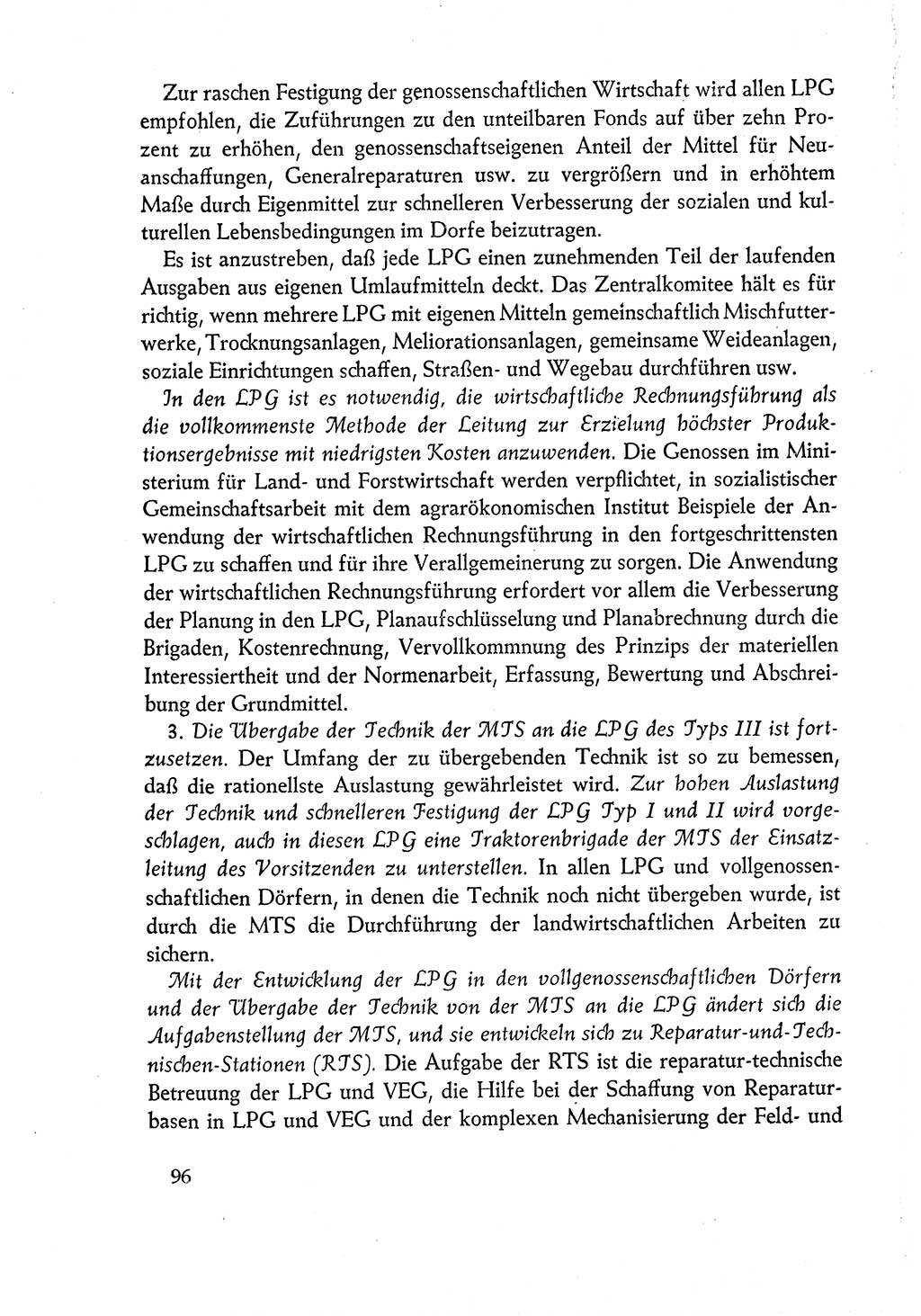 Dokumente der Sozialistischen Einheitspartei Deutschlands (SED) [Deutsche Demokratische Republik (DDR)] 1960-1961, Seite 96 (Dok. SED DDR 1960-1961, S. 96)