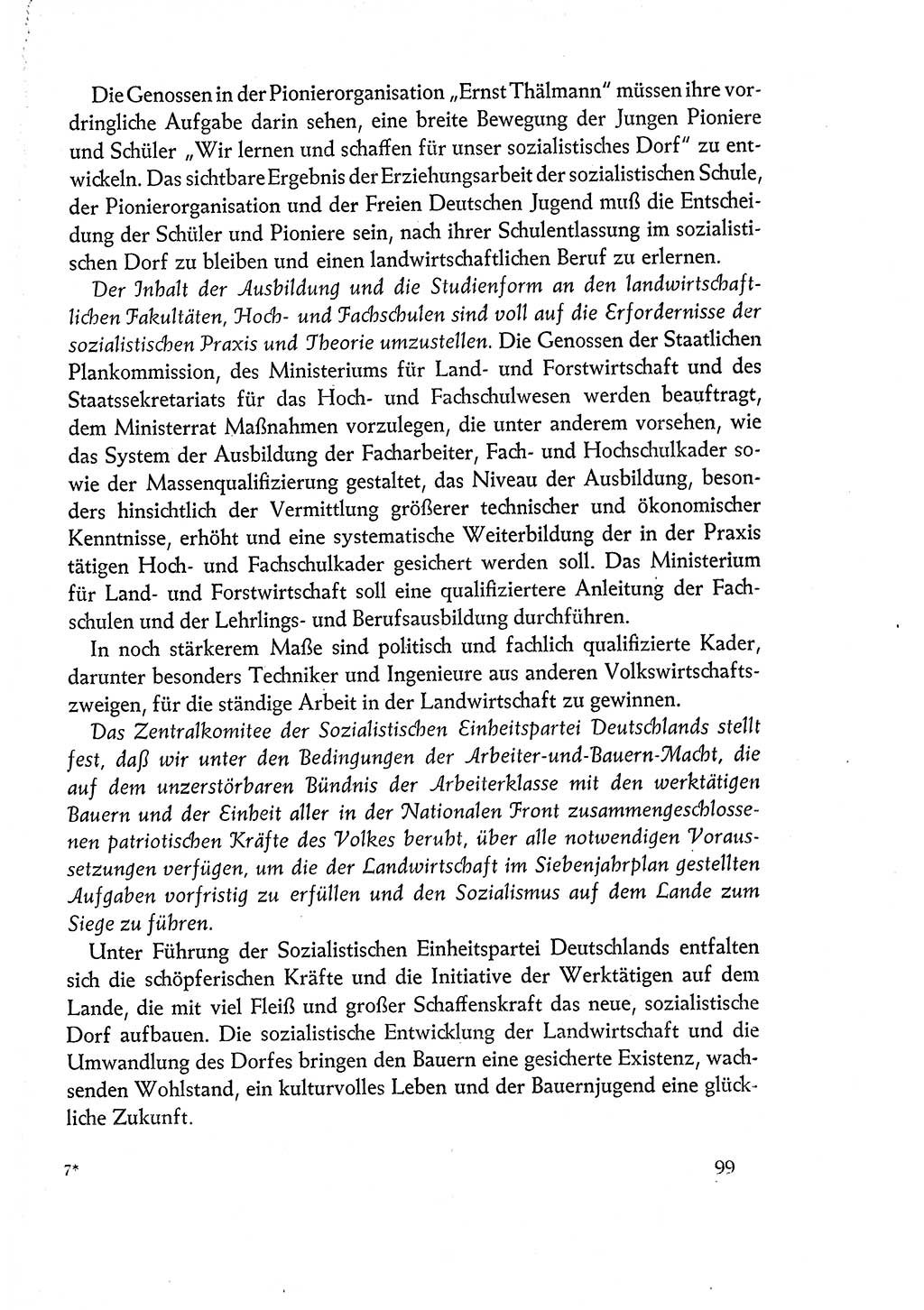 Dokumente der Sozialistischen Einheitspartei Deutschlands (SED) [Deutsche Demokratische Republik (DDR)] 1960-1961, Seite 99 (Dok. SED DDR 1960-1961, S. 99)