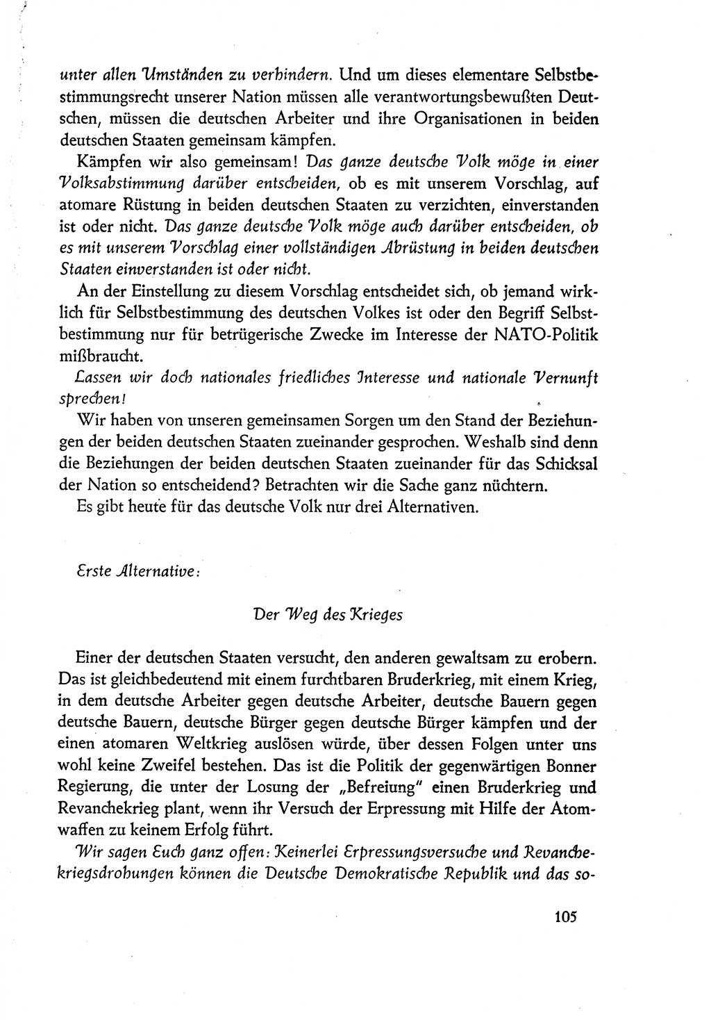 Dokumente der Sozialistischen Einheitspartei Deutschlands (SED) [Deutsche Demokratische Republik (DDR)] 1960-1961, Seite 105 (Dok. SED DDR 1960-1961, S. 105)