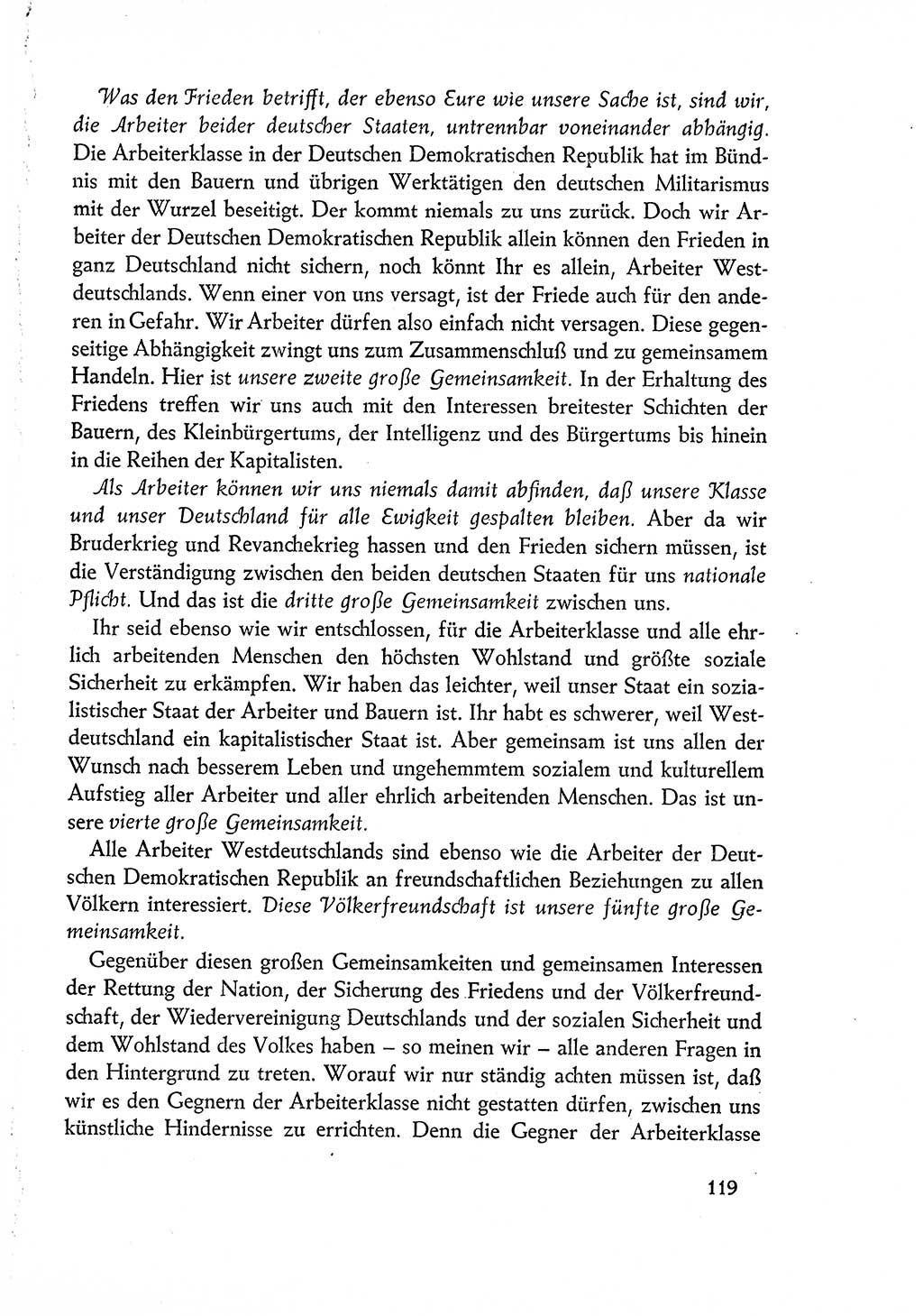 Dokumente der Sozialistischen Einheitspartei Deutschlands (SED) [Deutsche Demokratische Republik (DDR)] 1960-1961, Seite 119 (Dok. SED DDR 1960-1961, S. 119)