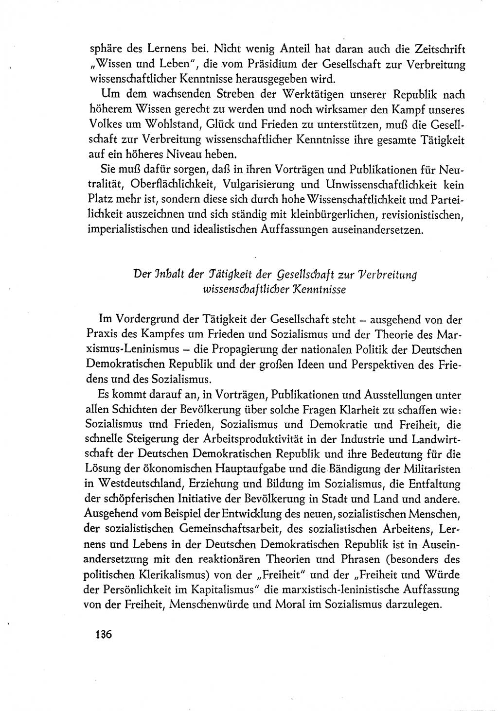 Dokumente der Sozialistischen Einheitspartei Deutschlands (SED) [Deutsche Demokratische Republik (DDR)] 1960-1961, Seite 136 (Dok. SED DDR 1960-1961, S. 136)