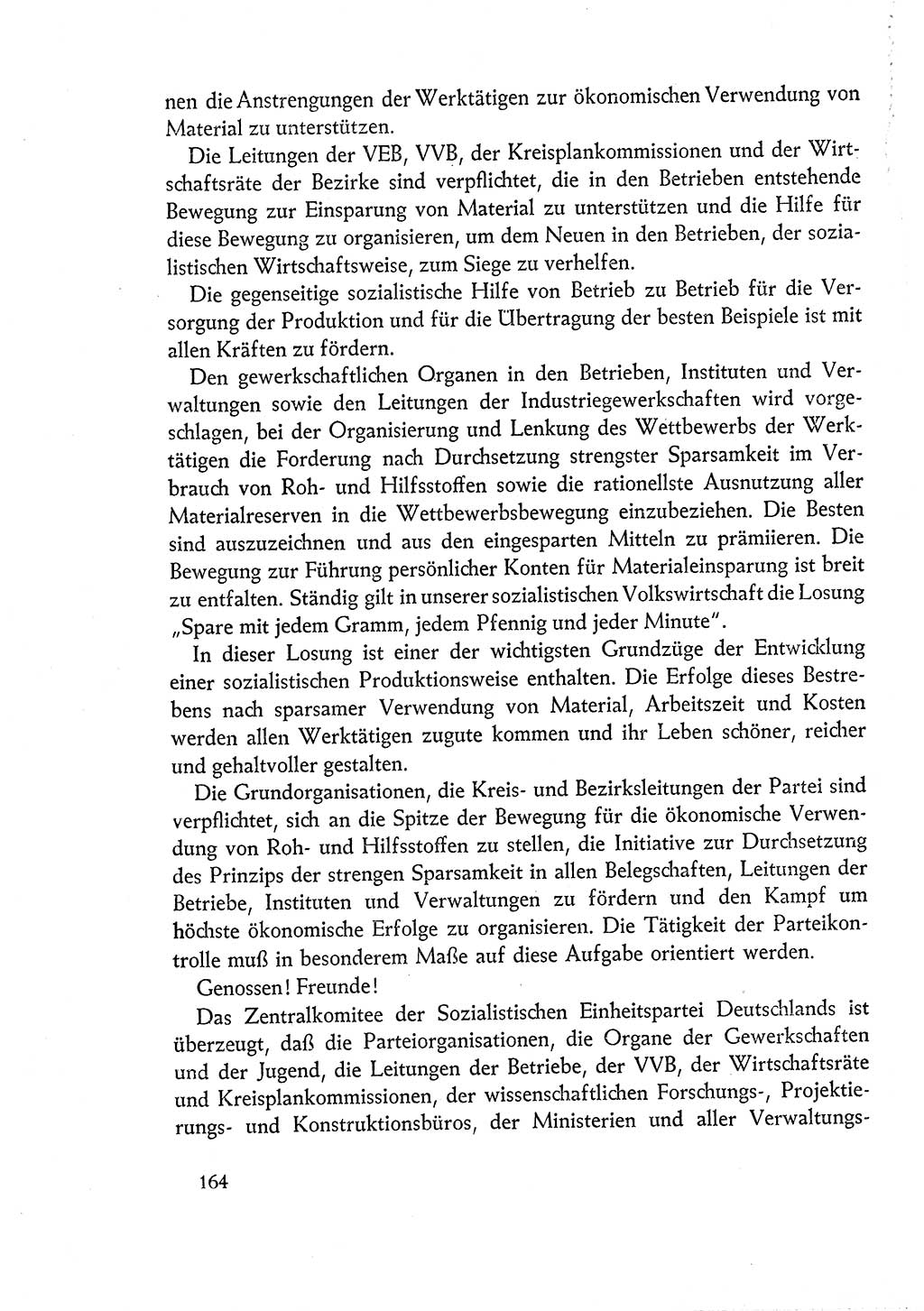 Dokumente der Sozialistischen Einheitspartei Deutschlands (SED) [Deutsche Demokratische Republik (DDR)] 1960-1961, Seite 164 (Dok. SED DDR 1960-1961, S. 164)