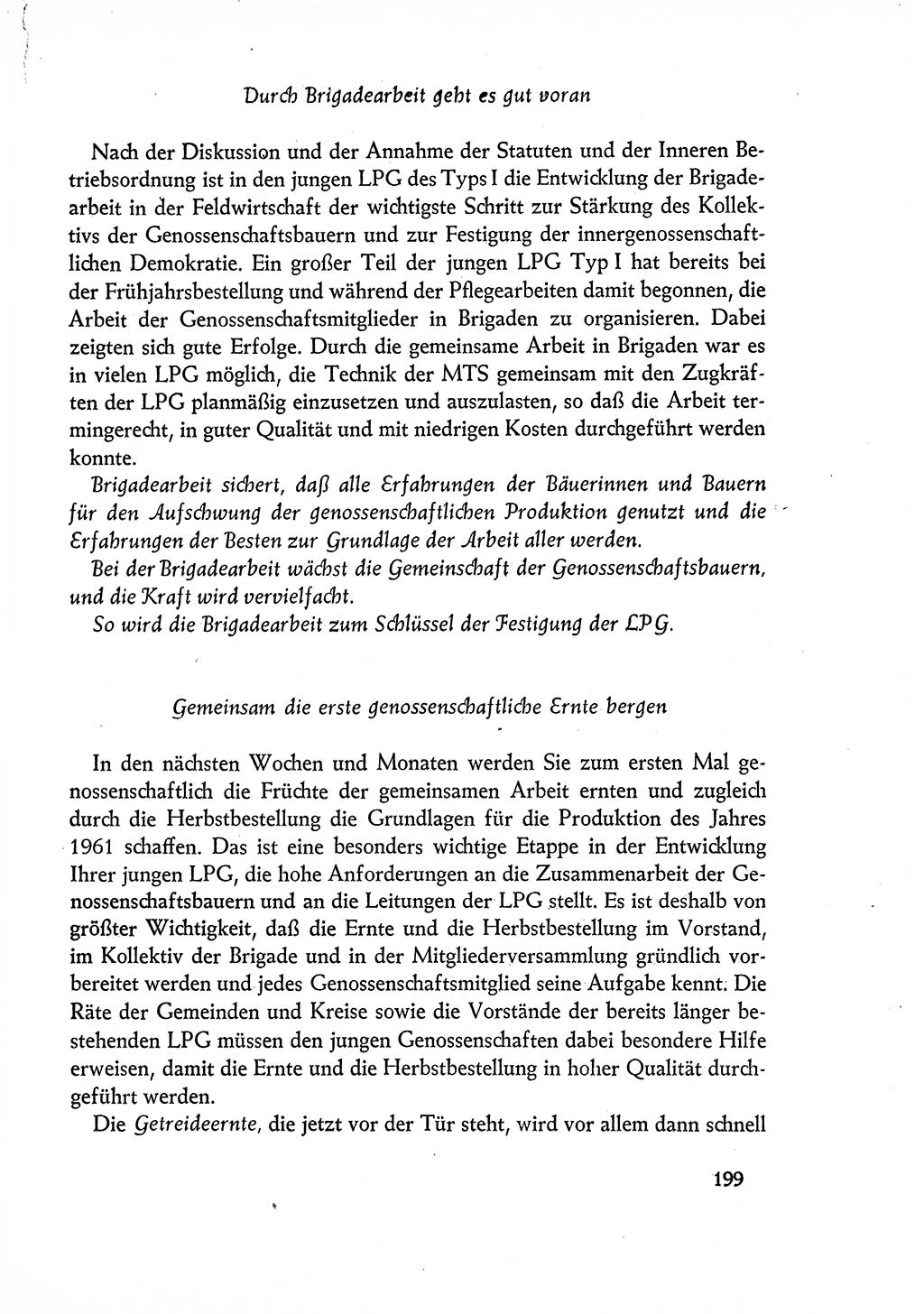 Dokumente der Sozialistischen Einheitspartei Deutschlands (SED) [Deutsche Demokratische Republik (DDR)] 1960-1961, Seite 199 (Dok. SED DDR 1960-1961, S. 199)