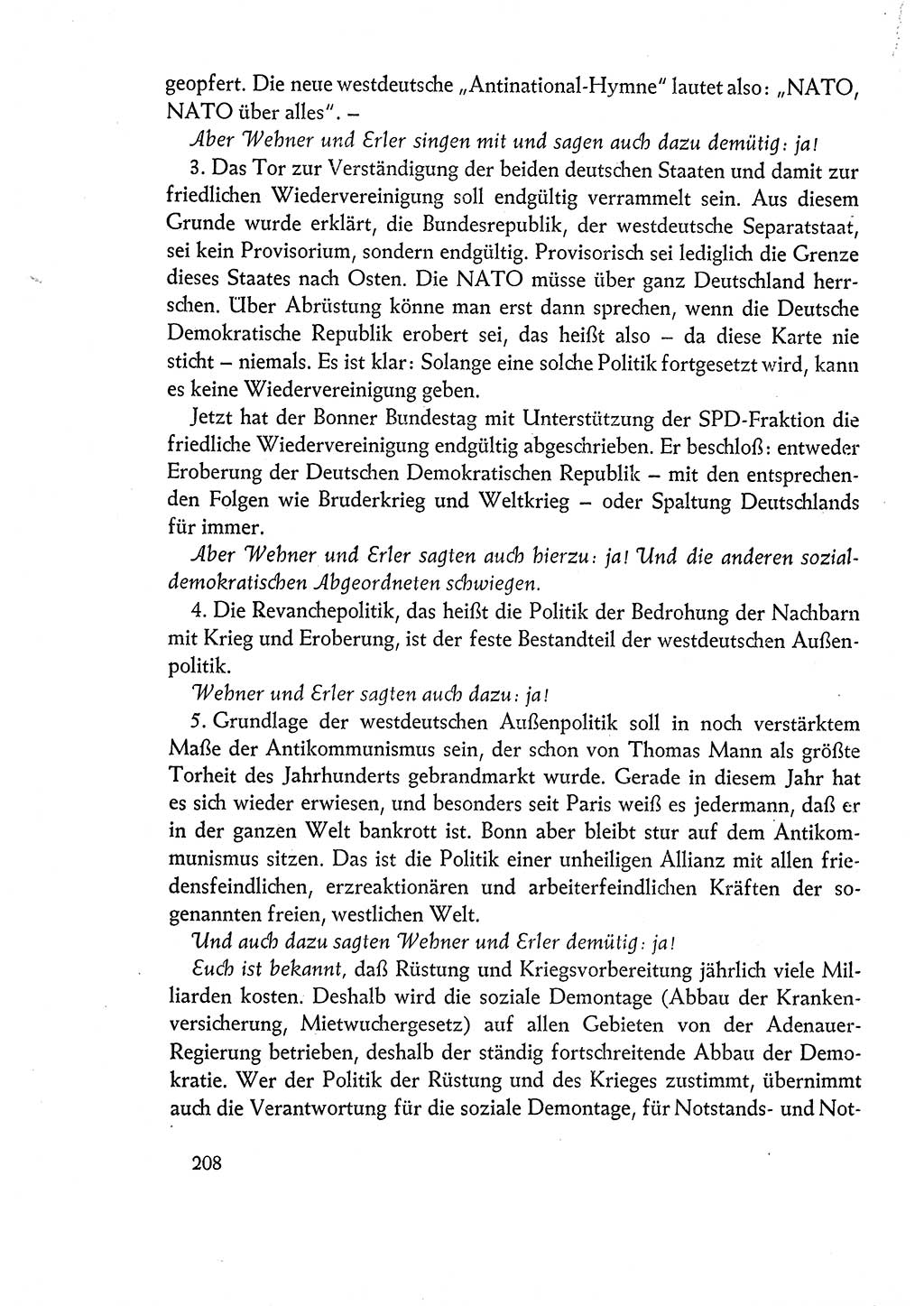 Dokumente der Sozialistischen Einheitspartei Deutschlands (SED) [Deutsche Demokratische Republik (DDR)] 1960-1961, Seite 208 (Dok. SED DDR 1960-1961, S. 208)