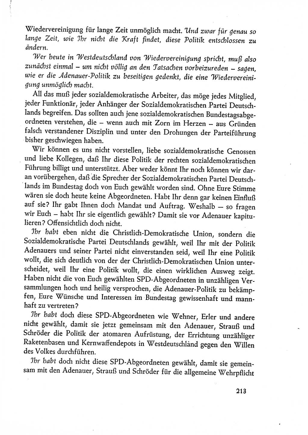Dokumente der Sozialistischen Einheitspartei Deutschlands (SED) [Deutsche Demokratische Republik (DDR)] 1960-1961, Seite 213 (Dok. SED DDR 1960-1961, S. 213)