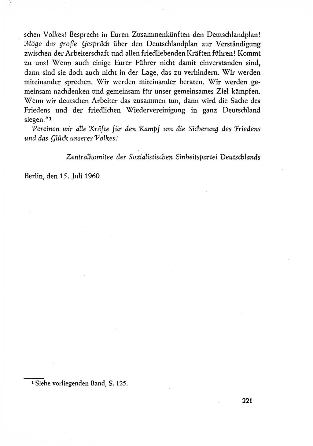 Dokumente der Sozialistischen Einheitspartei Deutschlands (SED) [Deutsche Demokratische Republik (DDR)] 1960-1961, Seite 221 (Dok. SED DDR 1960-1961, S. 221)