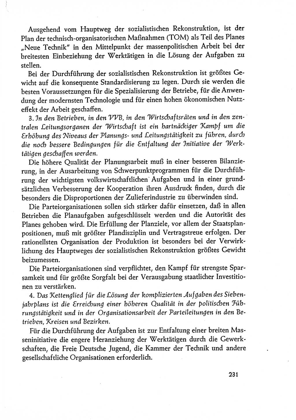 Dokumente der Sozialistischen Einheitspartei Deutschlands (SED) [Deutsche Demokratische Republik (DDR)] 1960-1961, Seite 231 (Dok. SED DDR 1960-1961, S. 231)