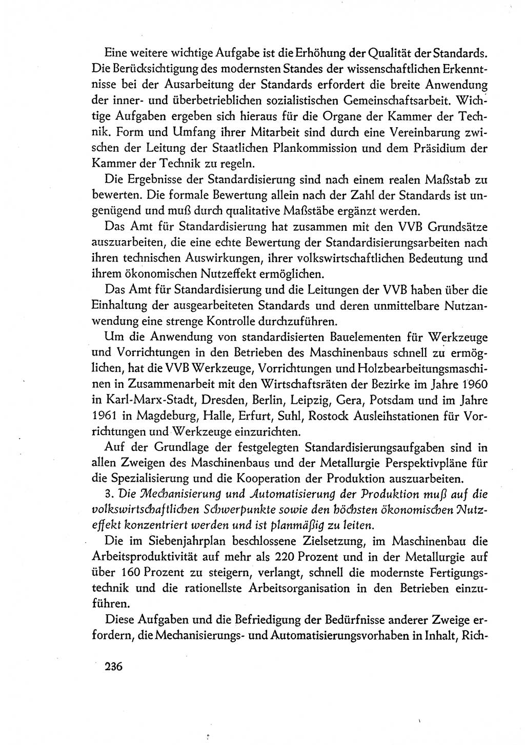 Dokumente der Sozialistischen Einheitspartei Deutschlands (SED) [Deutsche Demokratische Republik (DDR)] 1960-1961, Seite 236 (Dok. SED DDR 1960-1961, S. 236)