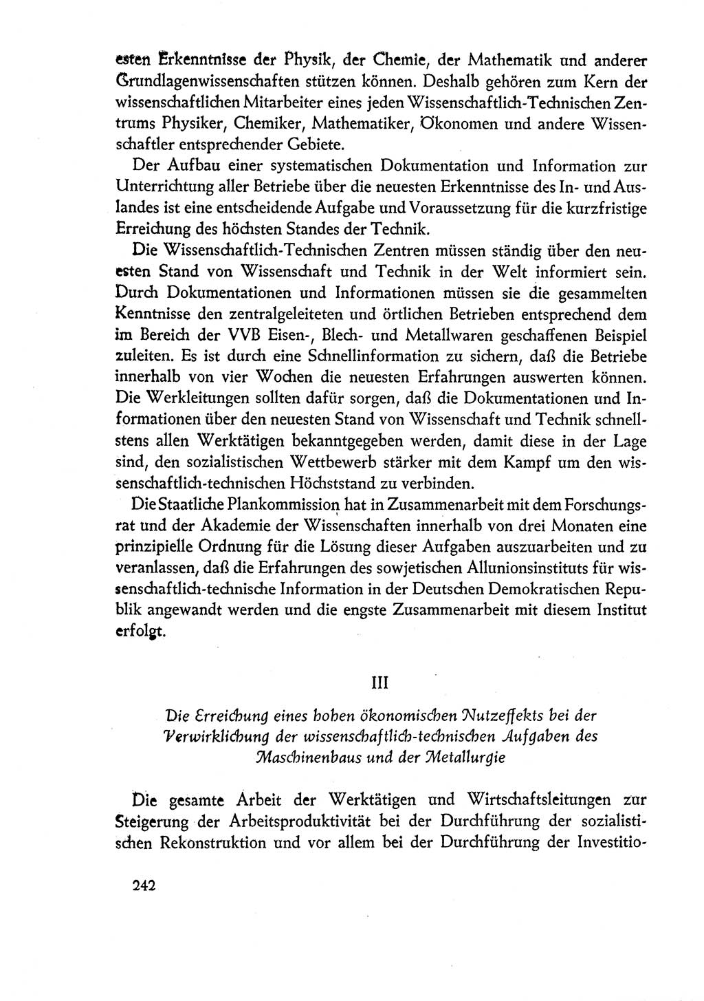 Dokumente der Sozialistischen Einheitspartei Deutschlands (SED) [Deutsche Demokratische Republik (DDR)] 1960-1961, Seite 242 (Dok. SED DDR 1960-1961, S. 242)