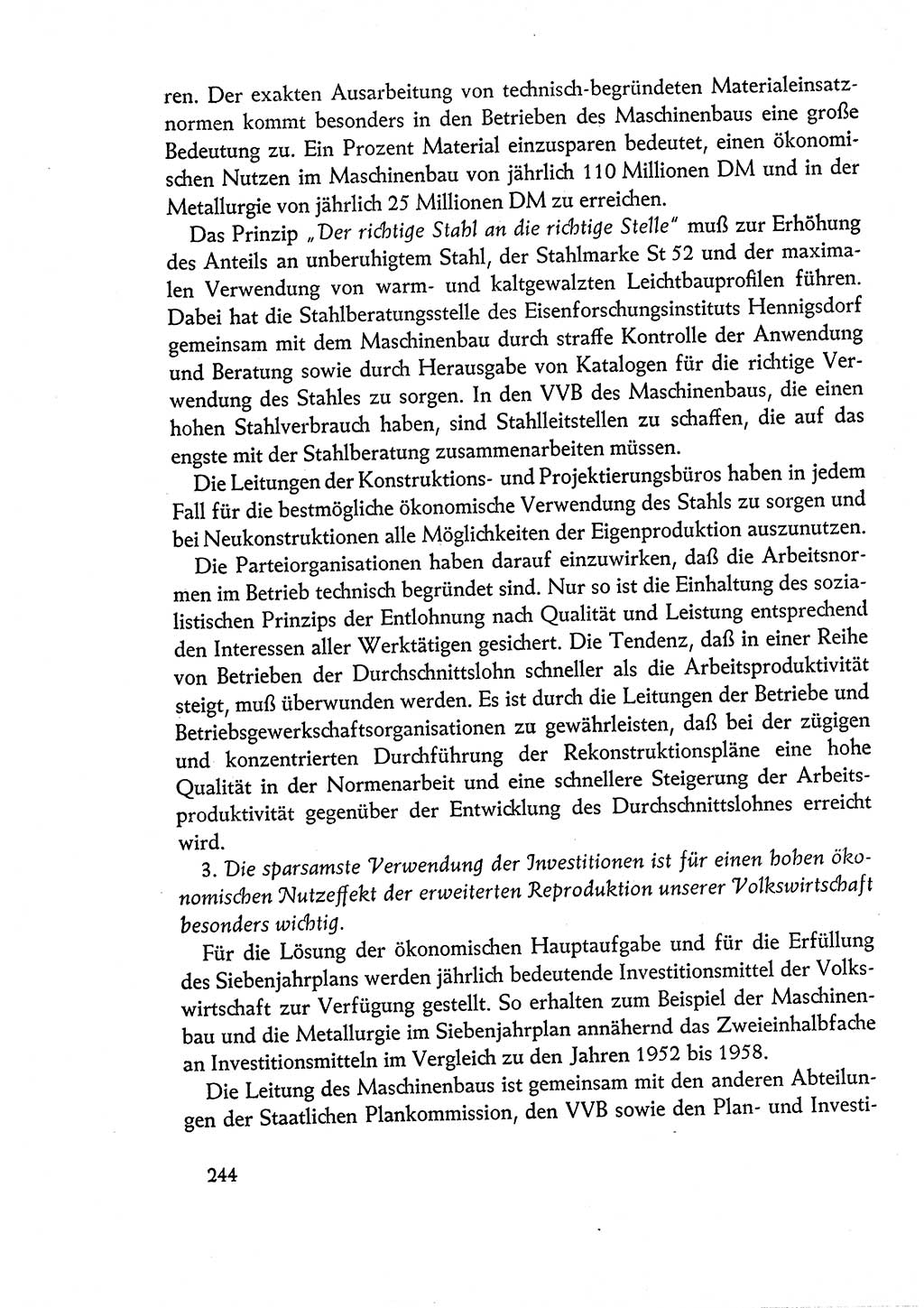 Dokumente der Sozialistischen Einheitspartei Deutschlands (SED) [Deutsche Demokratische Republik (DDR)] 1960-1961, Seite 244 (Dok. SED DDR 1960-1961, S. 244)