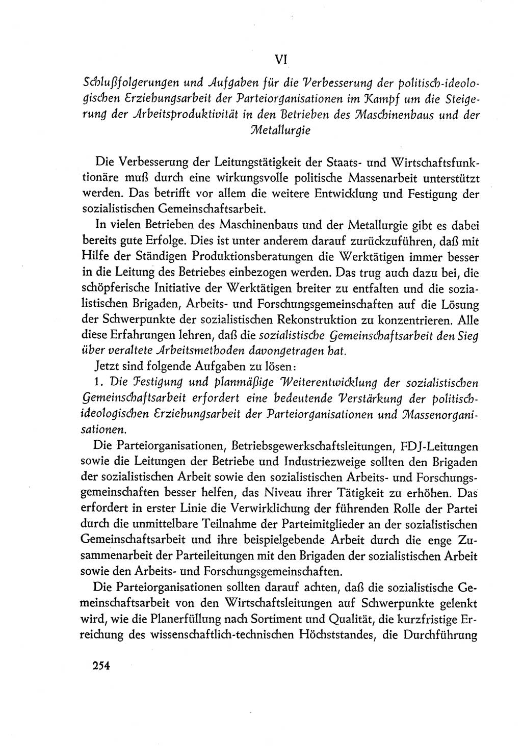 Dokumente der Sozialistischen Einheitspartei Deutschlands (SED) [Deutsche Demokratische Republik (DDR)] 1960-1961, Seite 254 (Dok. SED DDR 1960-1961, S. 254)