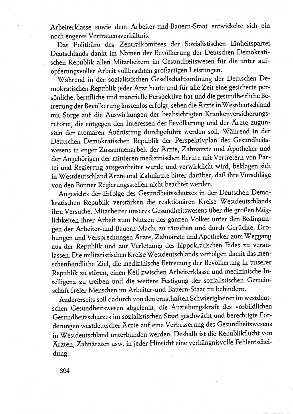 Dokumente der Sozialistischen Einheitspartei Deutschlands (SED) [Deutsche Demokratische Republik (DDR)] 1960-1961, Seite 304 (Dok. SED DDR 1960-1961, S. 304)