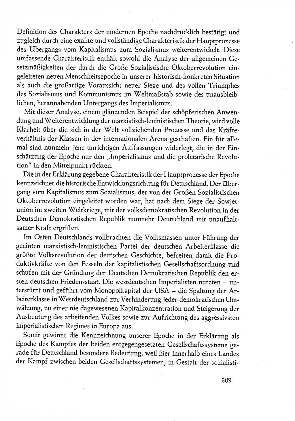 Dokumente der Sozialistischen Einheitspartei Deutschlands (SED) [Deutsche Demokratische Republik (DDR)] 1960-1961, Seite 309 (Dok. SED DDR 1960-1961, S. 309)