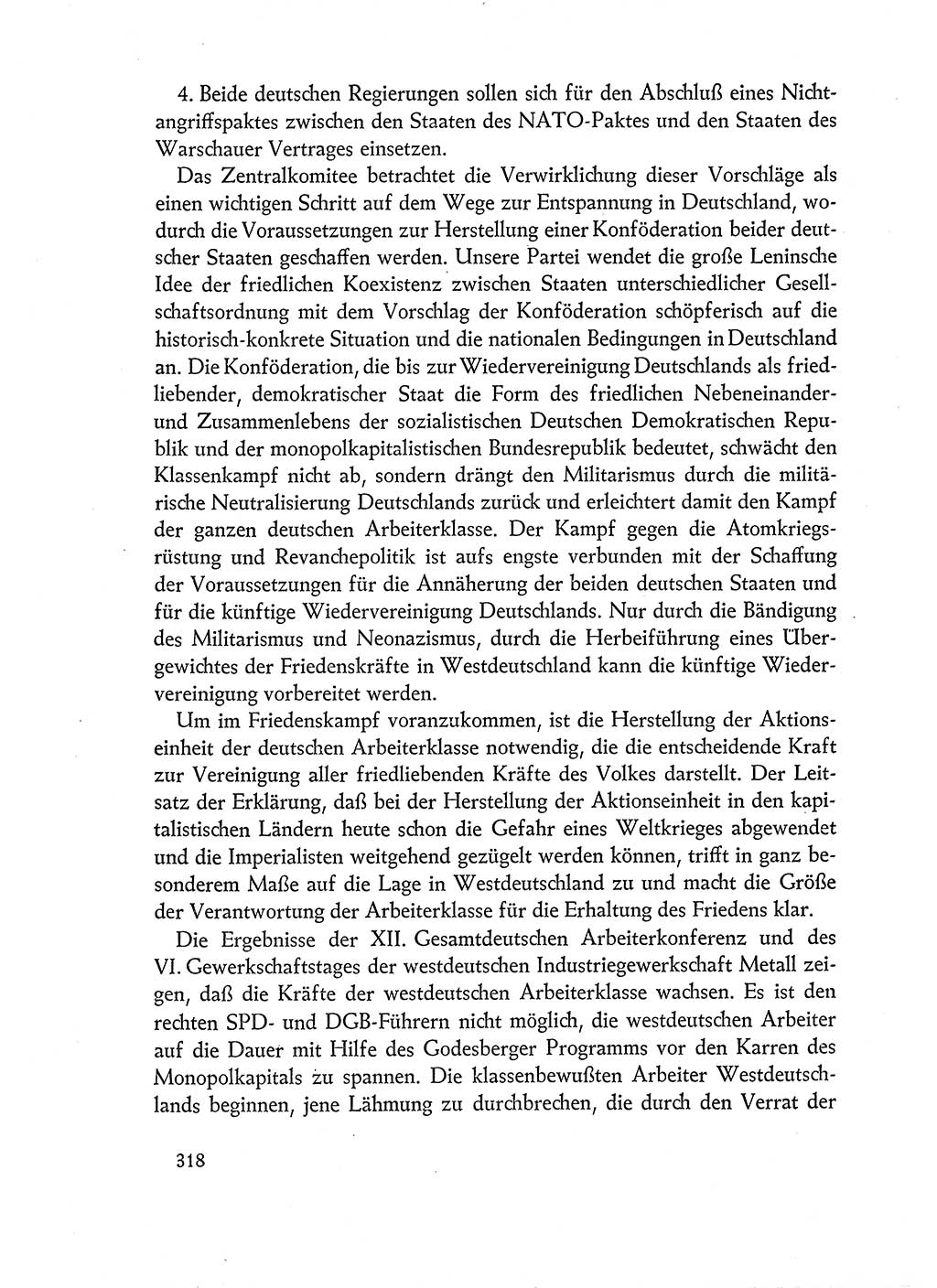 Dokumente der Sozialistischen Einheitspartei Deutschlands (SED) [Deutsche Demokratische Republik (DDR)] 1960-1961, Seite 318 (Dok. SED DDR 1960-1961, S. 318)