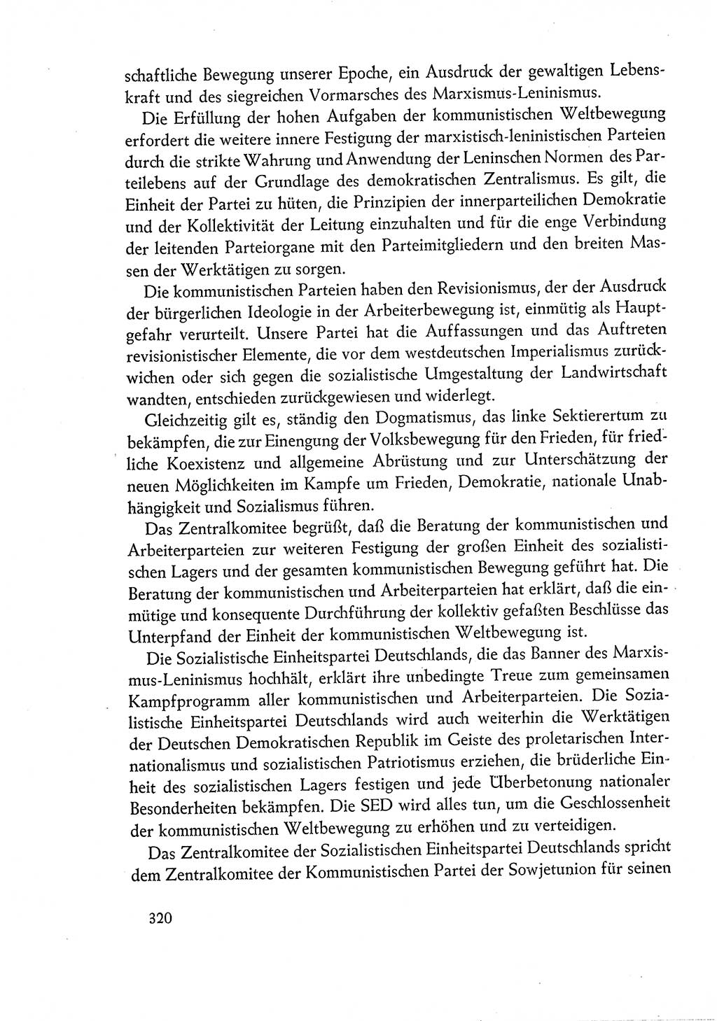 Dokumente der Sozialistischen Einheitspartei Deutschlands (SED) [Deutsche Demokratische Republik (DDR)] 1960-1961, Seite 320 (Dok. SED DDR 1960-1961, S. 320)