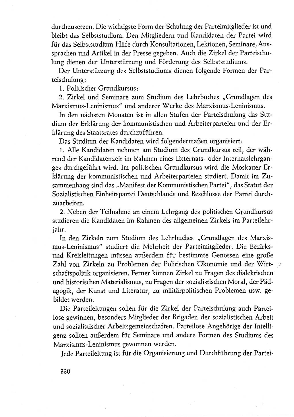 Dokumente der Sozialistischen Einheitspartei Deutschlands (SED) [Deutsche Demokratische Republik (DDR)] 1960-1961, Seite 330 (Dok. SED DDR 1960-1961, S. 330)