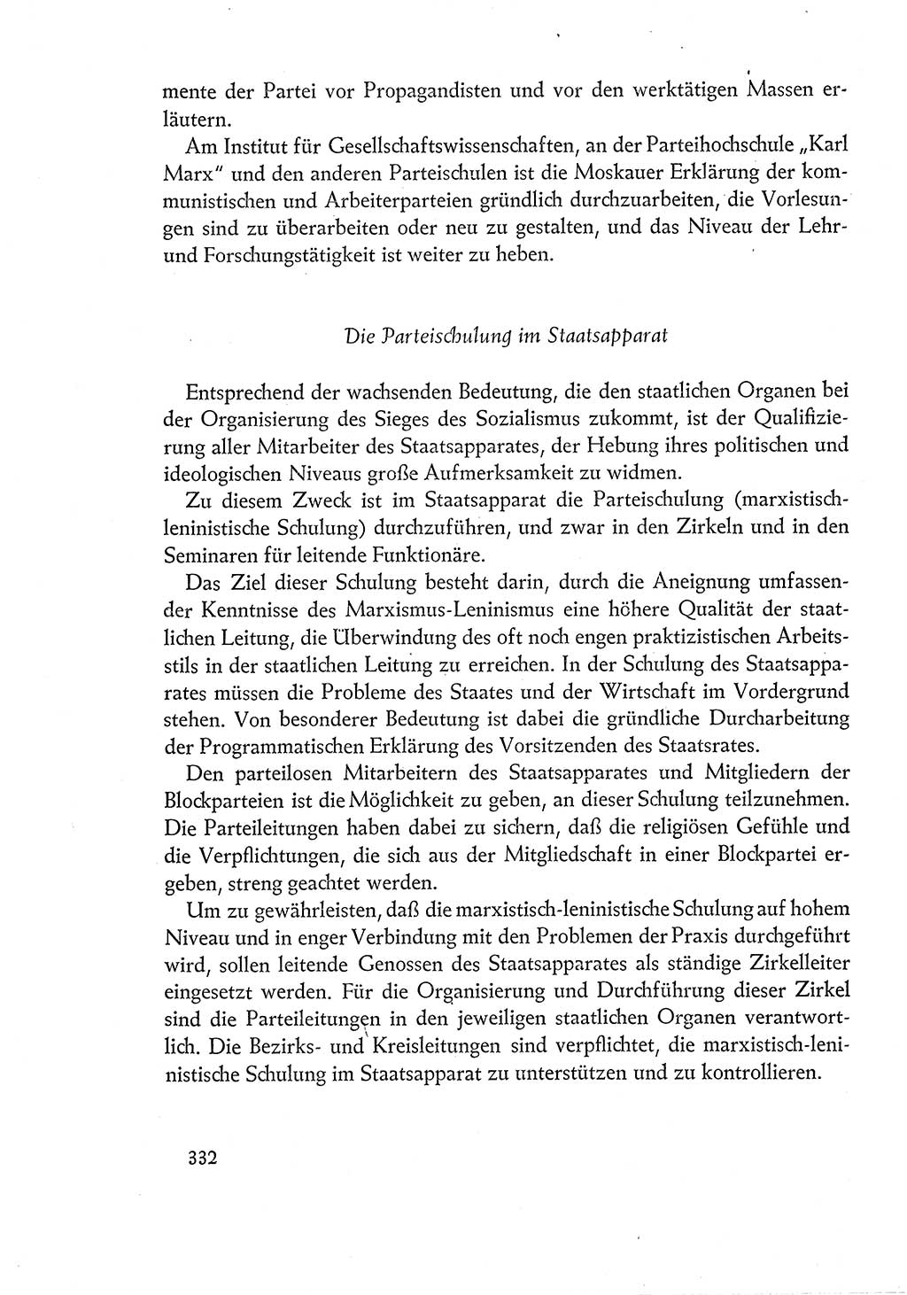 Dokumente der Sozialistischen Einheitspartei Deutschlands (SED) [Deutsche Demokratische Republik (DDR)] 1960-1961, Seite 332 (Dok. SED DDR 1960-1961, S. 332)
