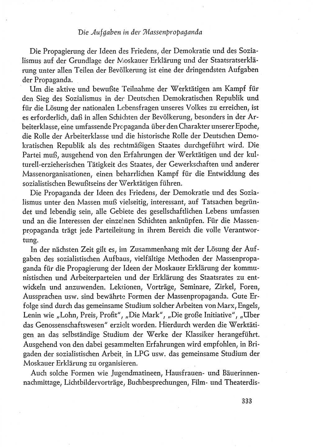 Dokumente der Sozialistischen Einheitspartei Deutschlands (SED) [Deutsche Demokratische Republik (DDR)] 1960-1961, Seite 333 (Dok. SED DDR 1960-1961, S. 333)