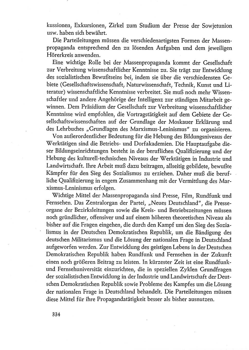 Dokumente der Sozialistischen Einheitspartei Deutschlands (SED) [Deutsche Demokratische Republik (DDR)] 1960-1961, Seite 334 (Dok. SED DDR 1960-1961, S. 334)