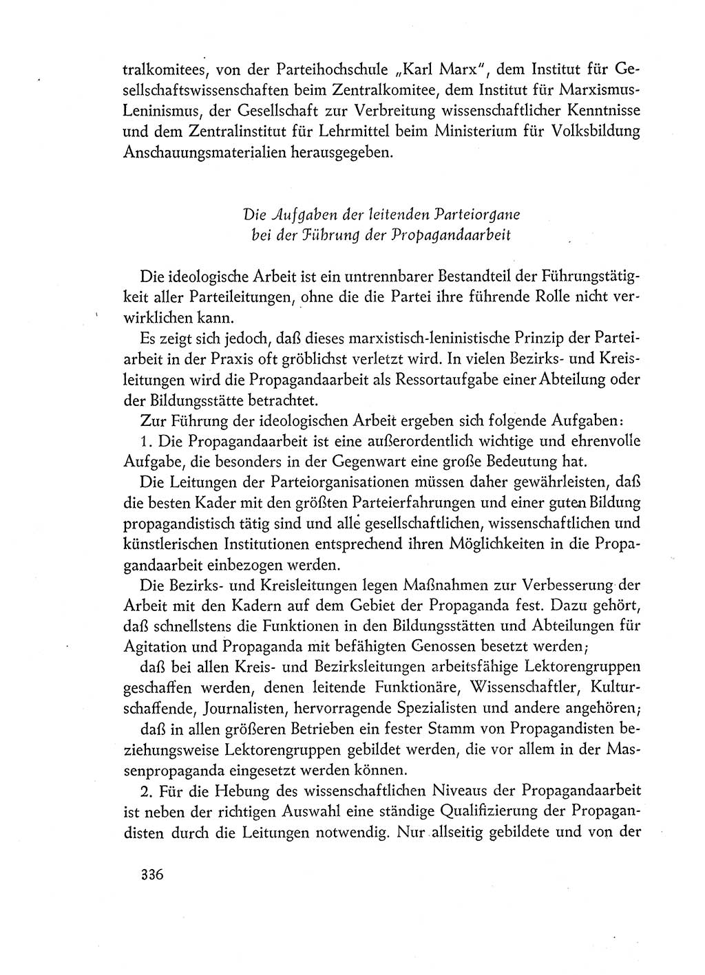 Dokumente der Sozialistischen Einheitspartei Deutschlands (SED) [Deutsche Demokratische Republik (DDR)] 1960-1961, Seite 336 (Dok. SED DDR 1960-1961, S. 336)