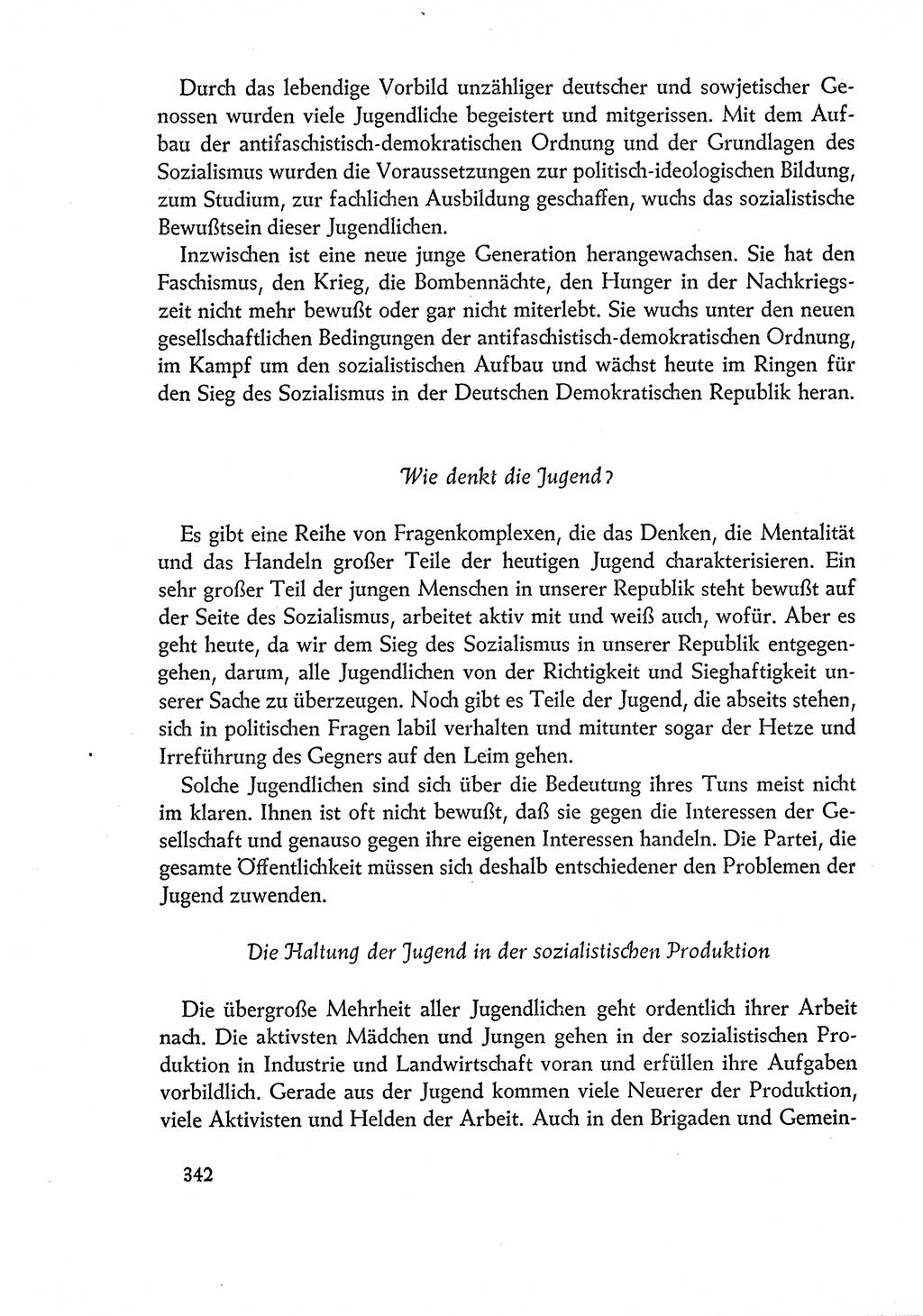 Dokumente der Sozialistischen Einheitspartei Deutschlands (SED) [Deutsche Demokratische Republik (DDR)] 1960-1961, Seite 342 (Dok. SED DDR 1960-1961, S. 342)