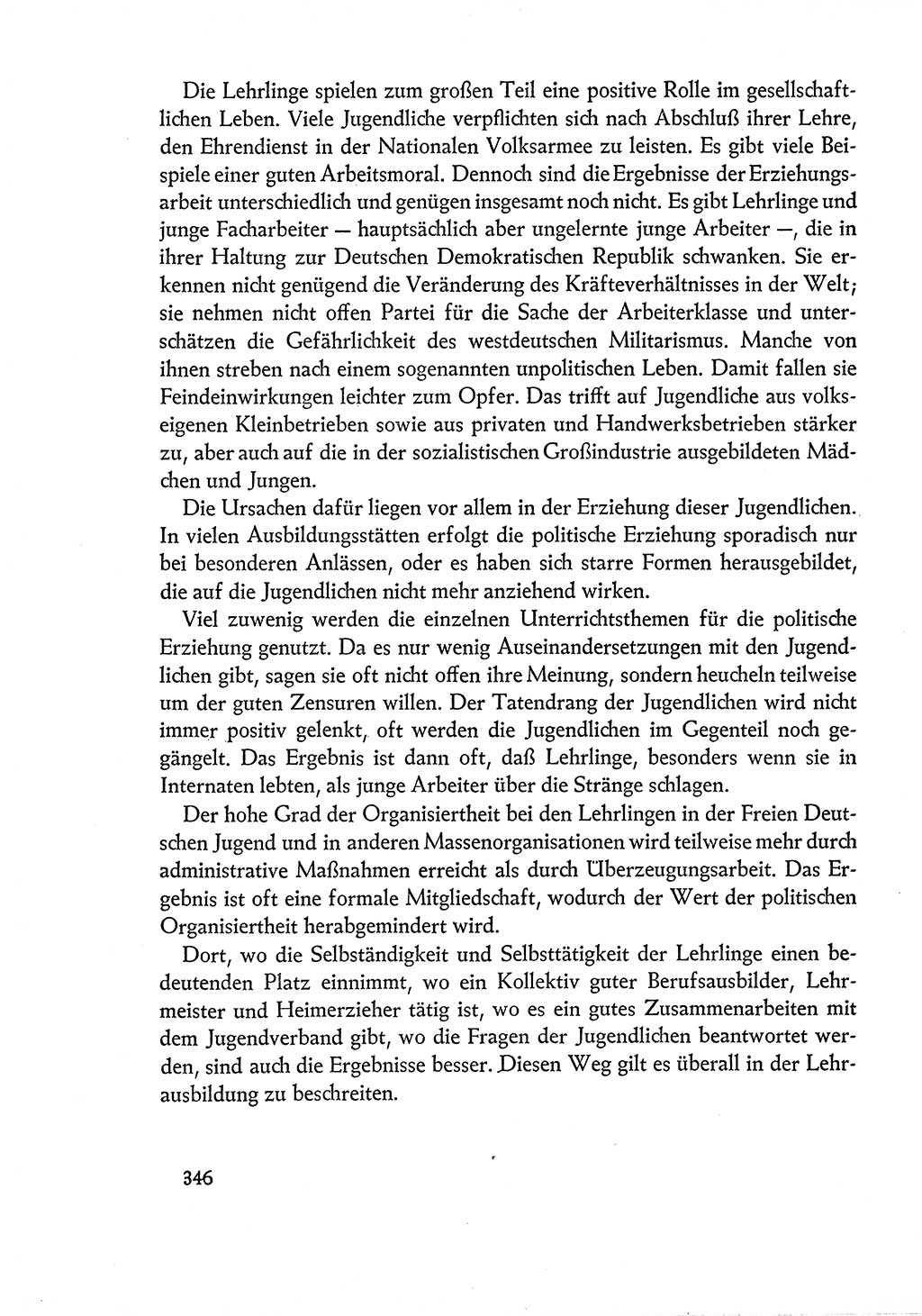 Dokumente der Sozialistischen Einheitspartei Deutschlands (SED) [Deutsche Demokratische Republik (DDR)] 1960-1961, Seite 346 (Dok. SED DDR 1960-1961, S. 346)