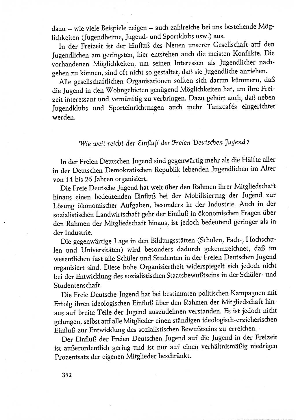Dokumente der Sozialistischen Einheitspartei Deutschlands (SED) [Deutsche Demokratische Republik (DDR)] 1960-1961, Seite 352 (Dok. SED DDR 1960-1961, S. 352)