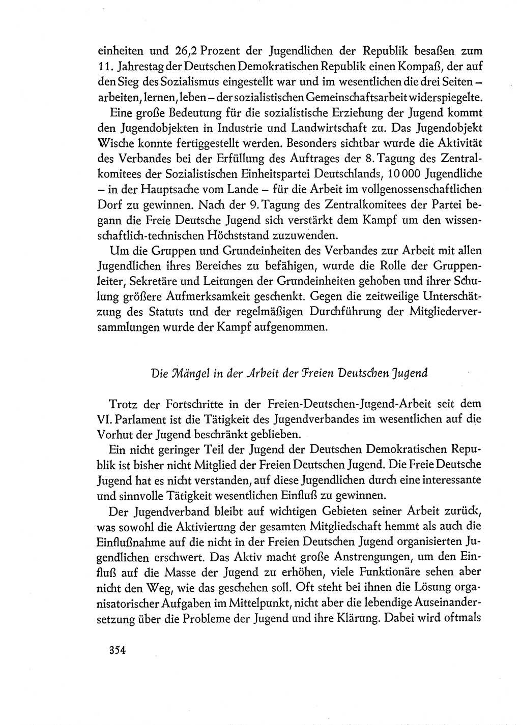 Dokumente der Sozialistischen Einheitspartei Deutschlands (SED) [Deutsche Demokratische Republik (DDR)] 1960-1961, Seite 354 (Dok. SED DDR 1960-1961, S. 354)