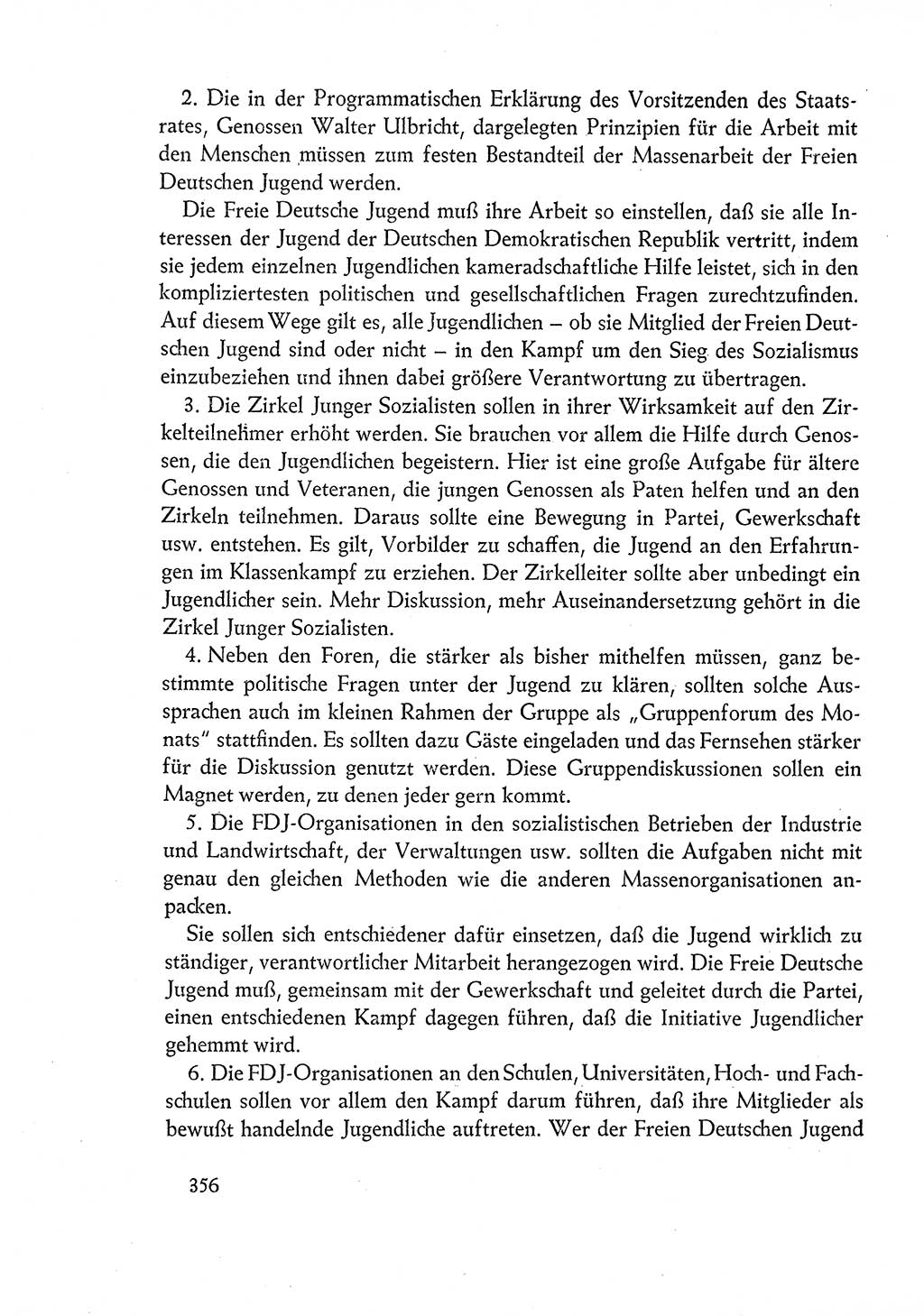 Dokumente der Sozialistischen Einheitspartei Deutschlands (SED) [Deutsche Demokratische Republik (DDR)] 1960-1961, Seite 356 (Dok. SED DDR 1960-1961, S. 356)