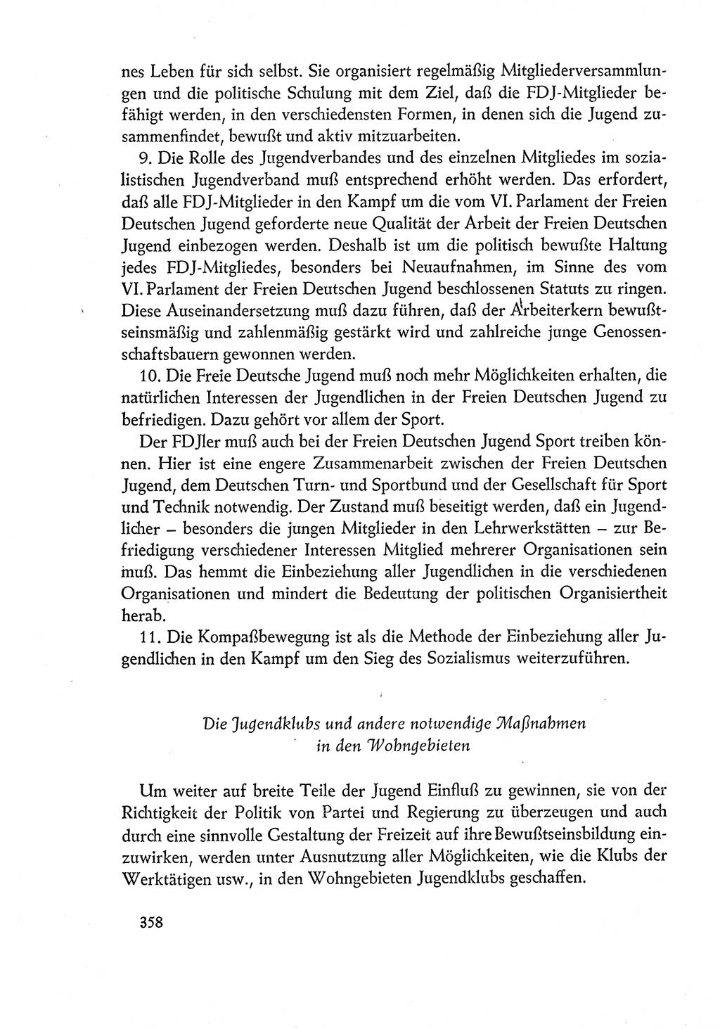 Dokumente der Sozialistischen Einheitspartei Deutschlands (SED) [Deutsche Demokratische Republik (DDR)] 1960-1961, Seite 358 (Dok. SED DDR 1960-1961, S. 358)