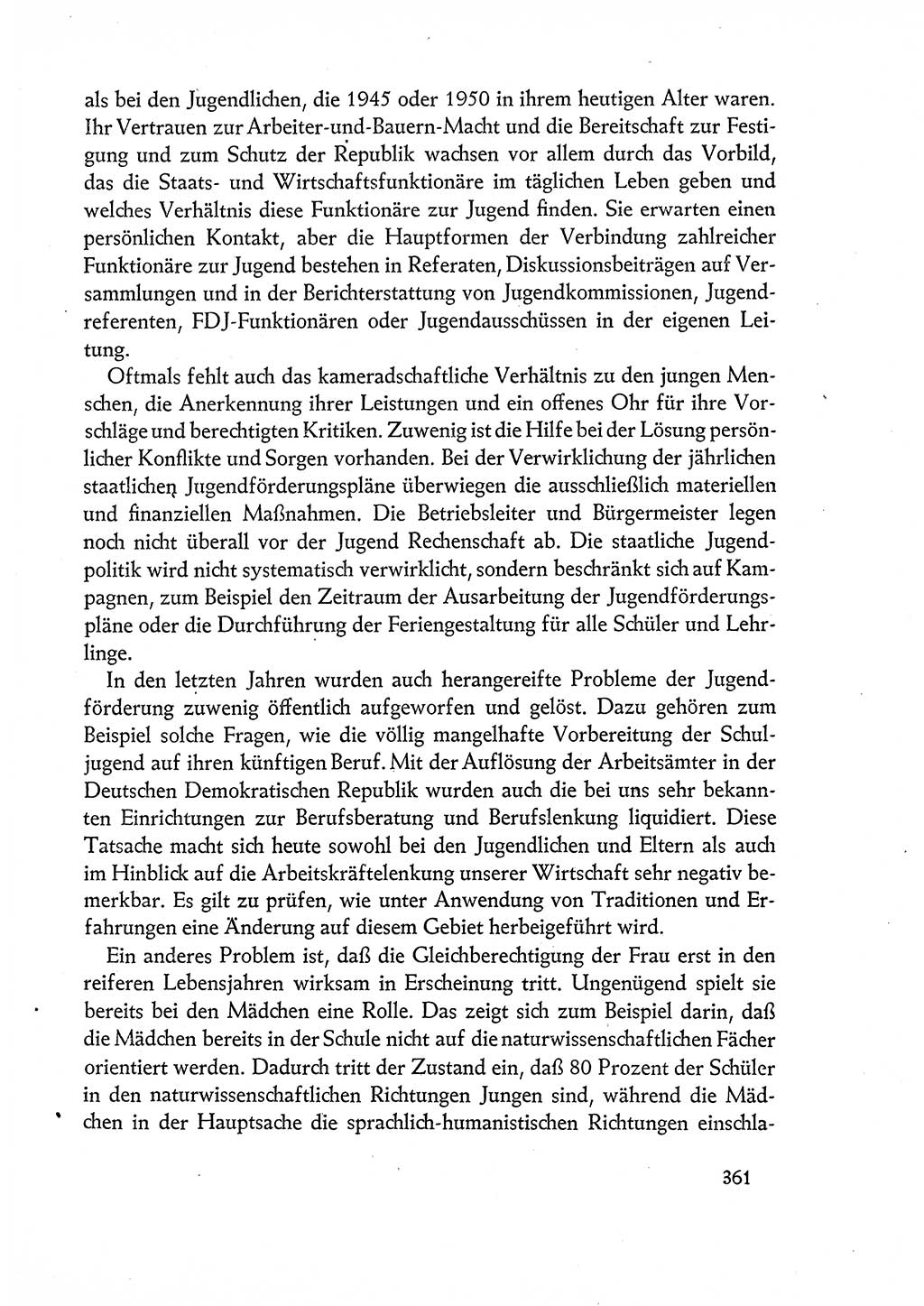 Dokumente der Sozialistischen Einheitspartei Deutschlands (SED) [Deutsche Demokratische Republik (DDR)] 1960-1961, Seite 361 (Dok. SED DDR 1960-1961, S. 361)