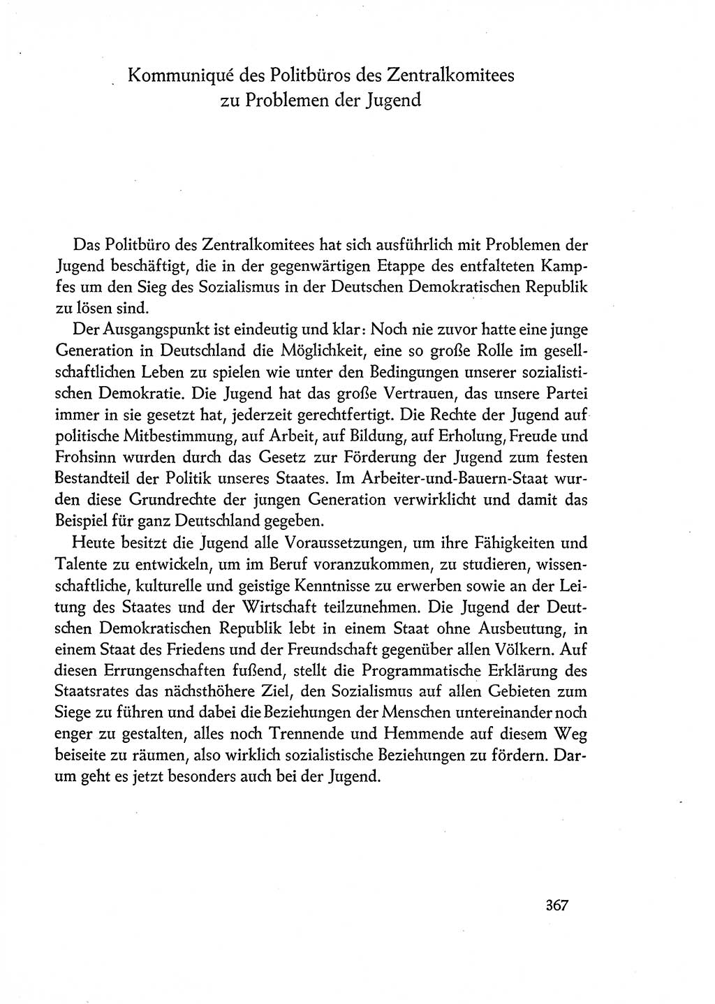Dokumente der Sozialistischen Einheitspartei Deutschlands (SED) [Deutsche Demokratische Republik (DDR)] 1960-1961, Seite 367 (Dok. SED DDR 1960-1961, S. 367)